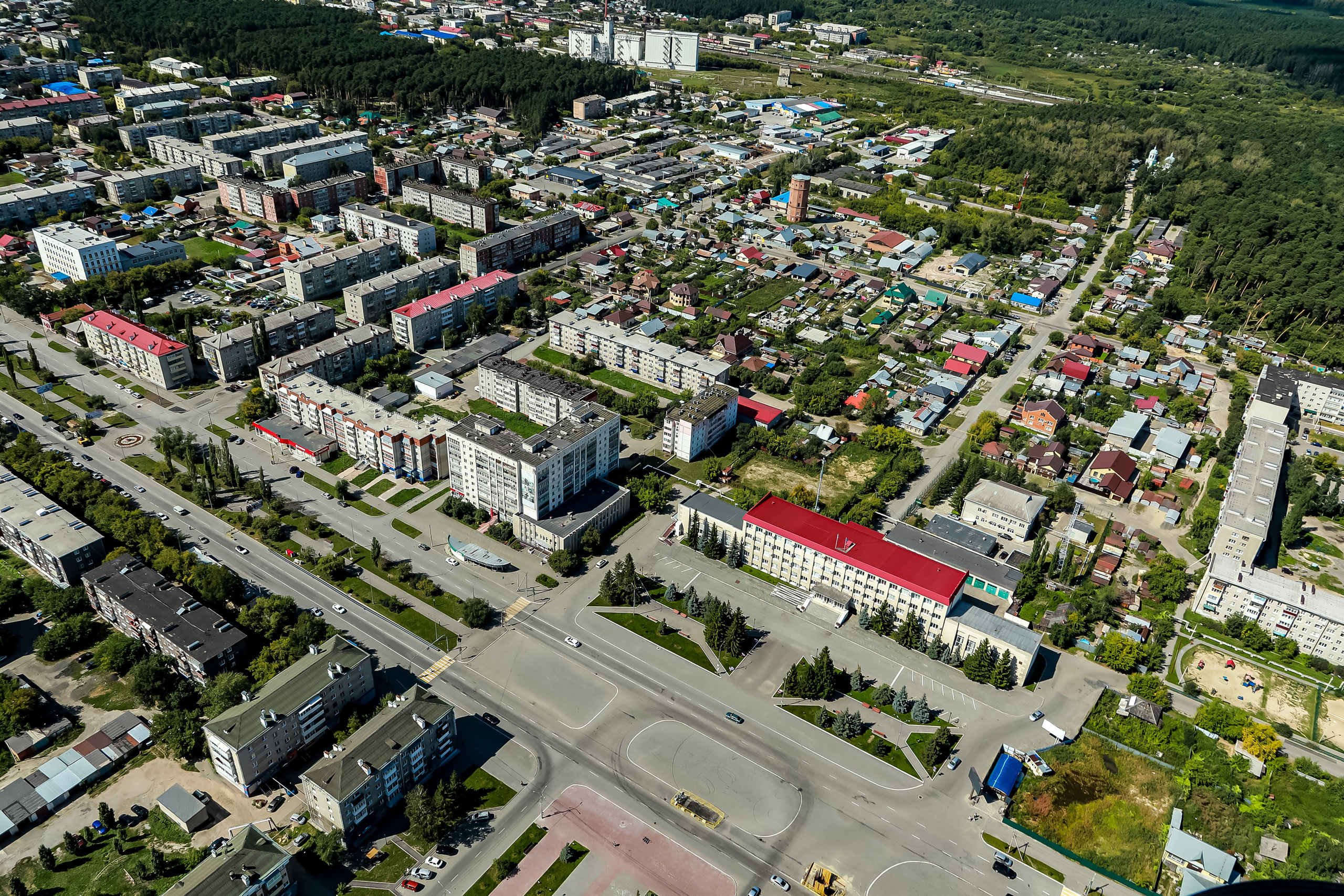 Город с высоты птичьего полёта. Фотограф Андрей Гузеев