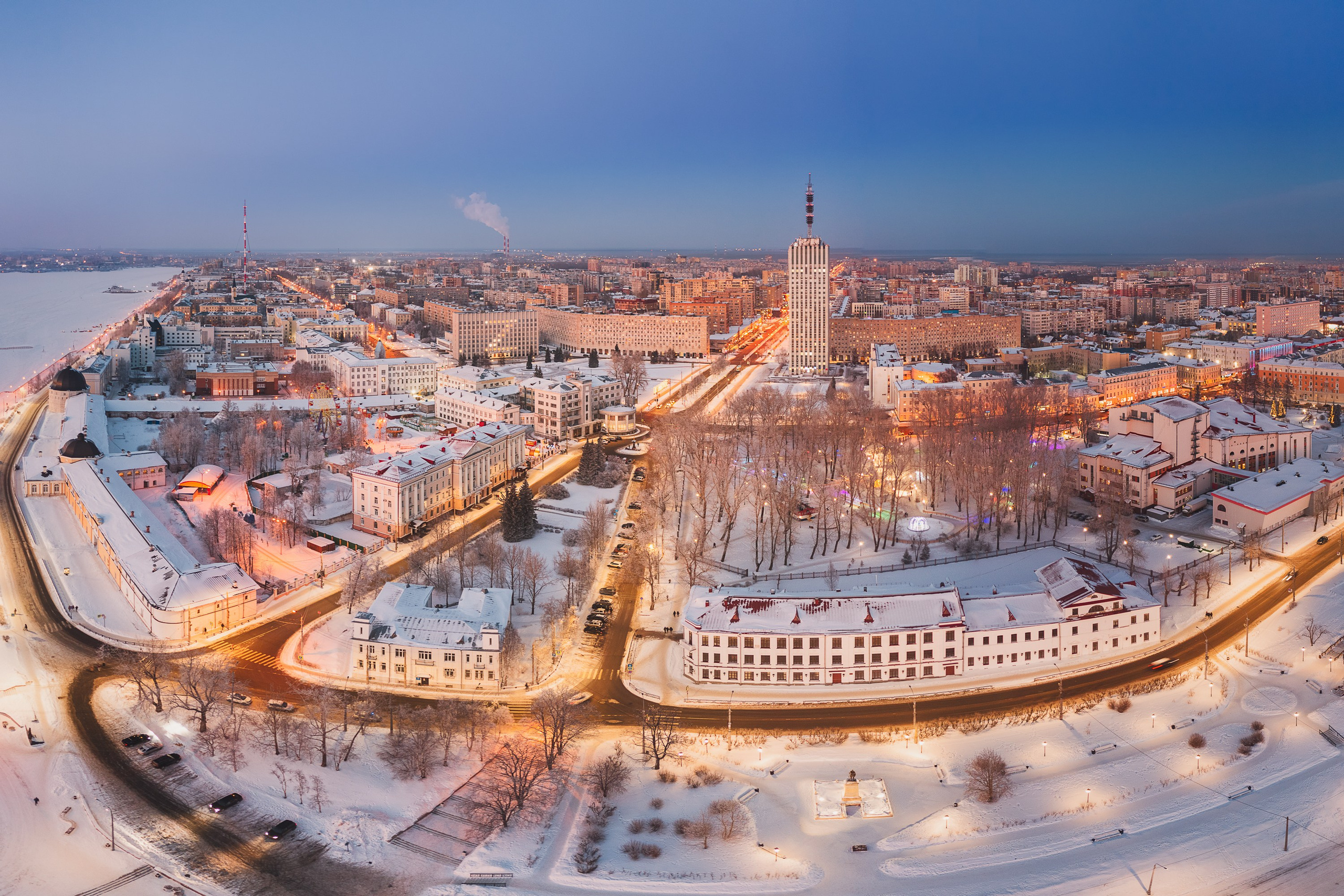 Город. Аэросъемка в Архангельске, Александр Ермолин