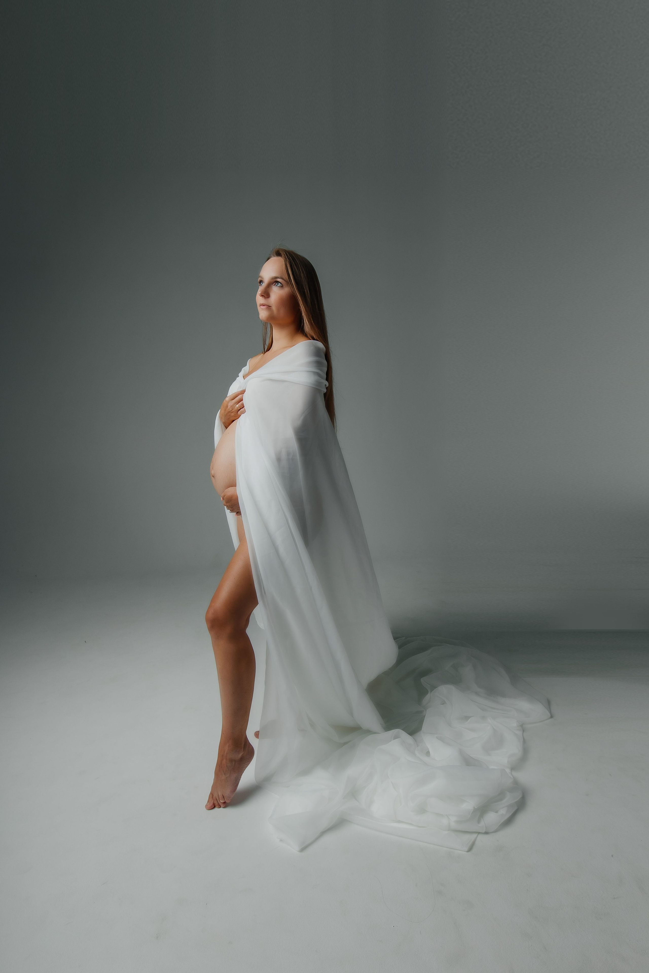 Струящийся фатин. Колесникова Татьяна. Фотограф новорожденных Щёлково, Москва, Королев