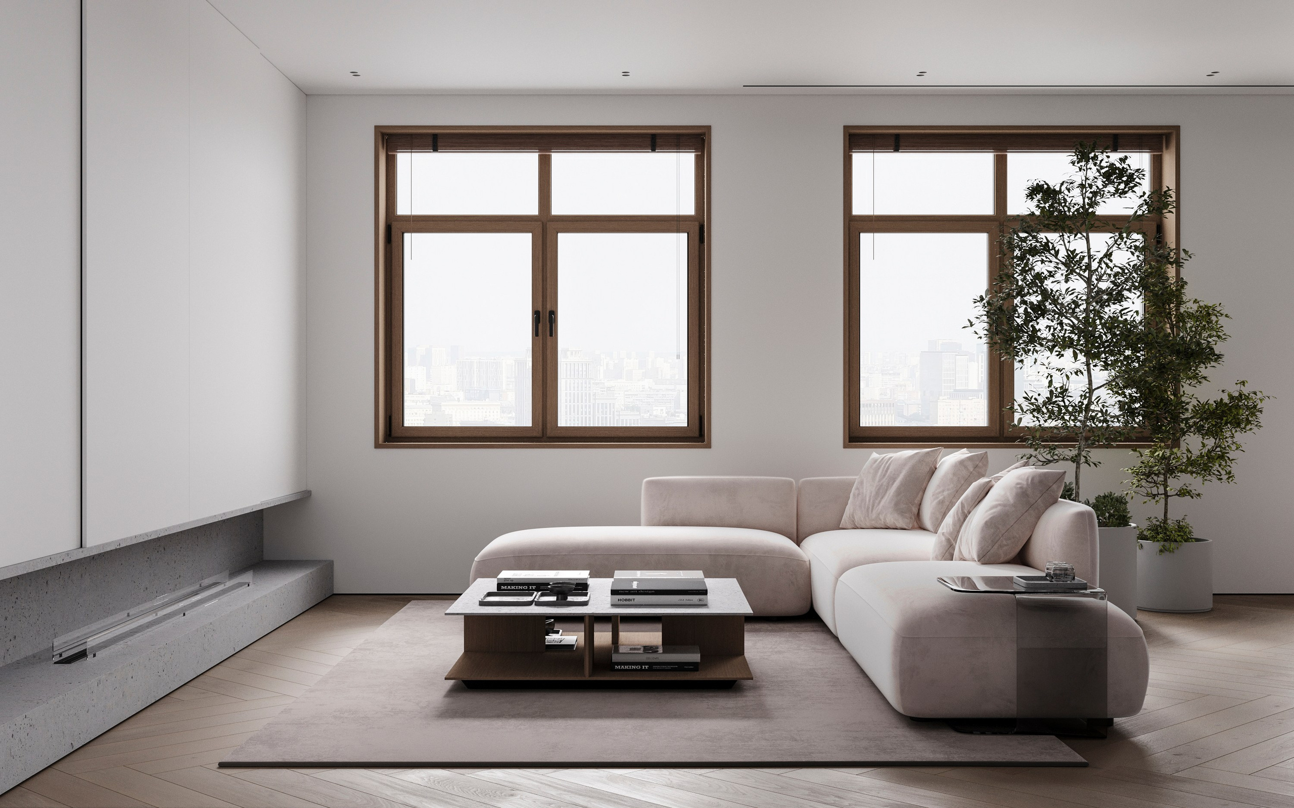 URBAN RETREAT | DESIGNER ANNE KIREEVA. Interior Visualization by Valerie Stetyukevich