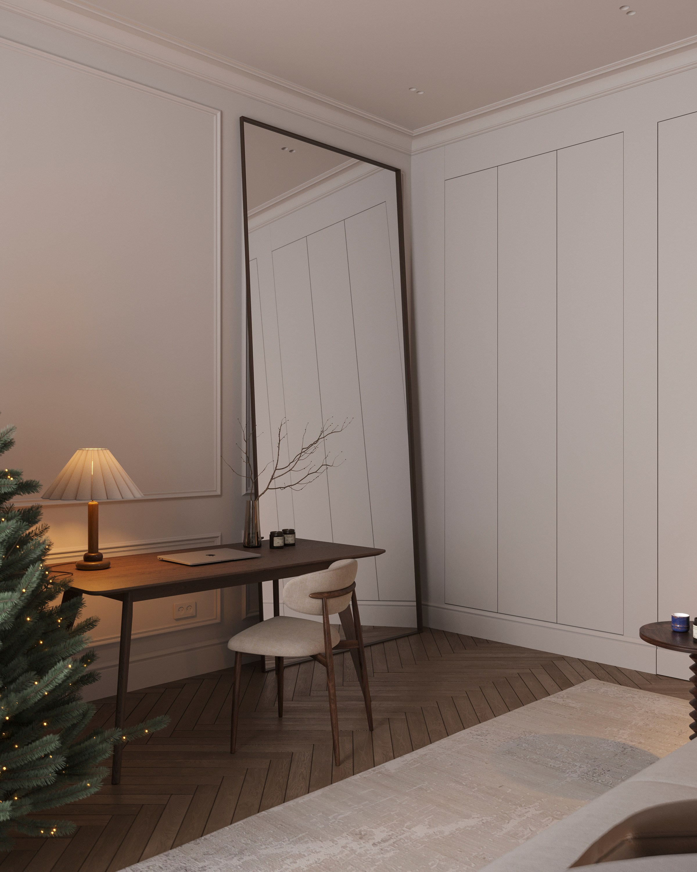 CHRISTMAS CHARM | DESIGNER ANNE KIREEVA. Interior Visualization by Valerie Stetyukevich