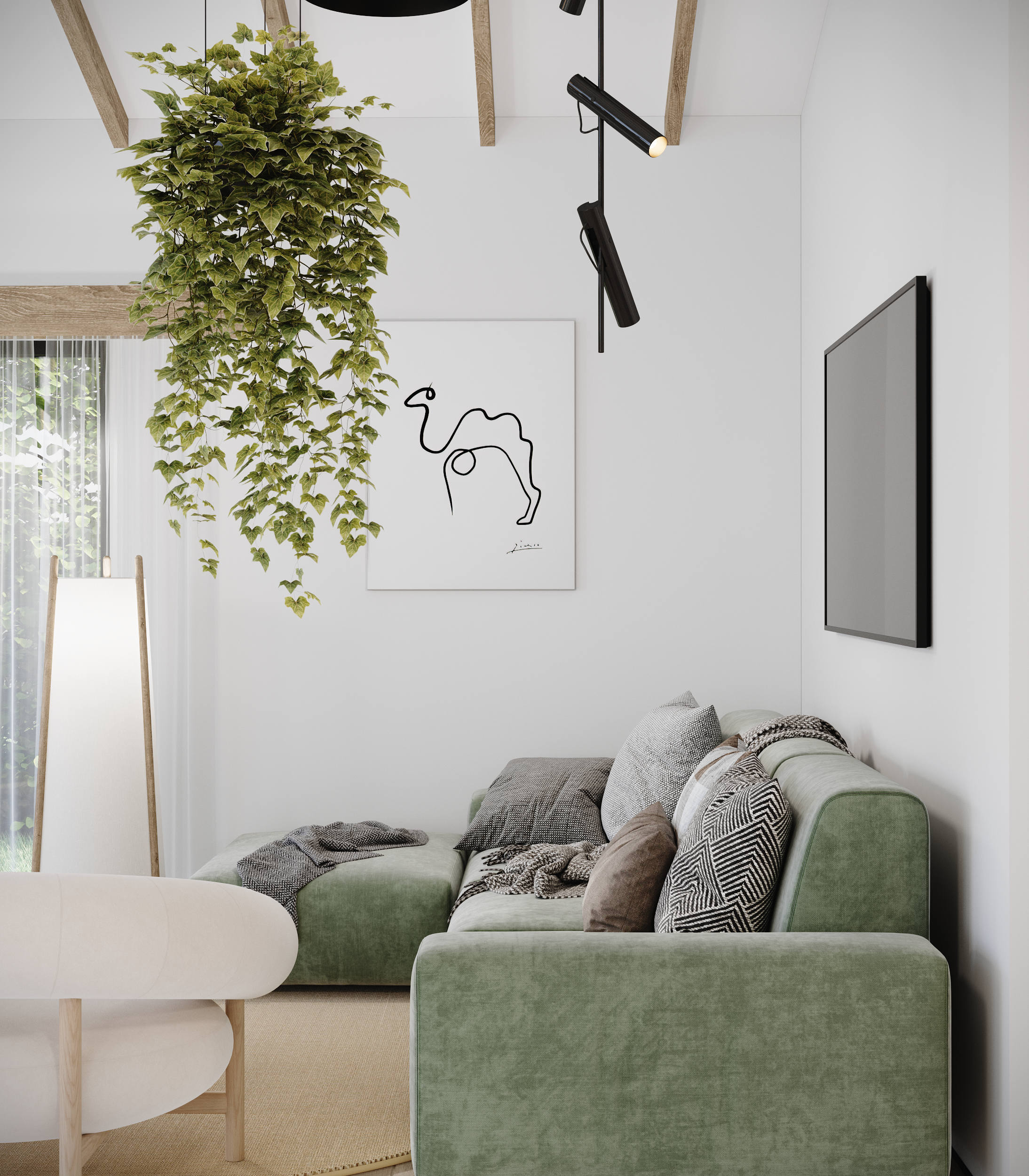 Интерьер загородного дома. Студия 3d визуализации Arcviz