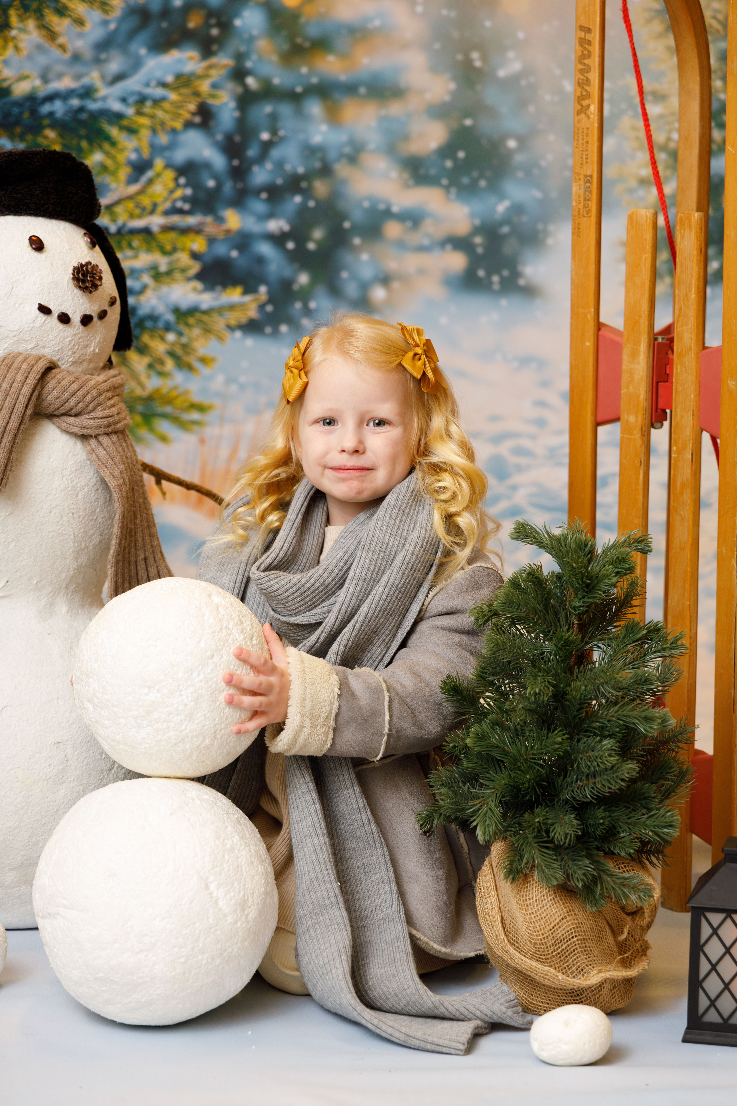 Зимний лес. Детская фотостудия Москва