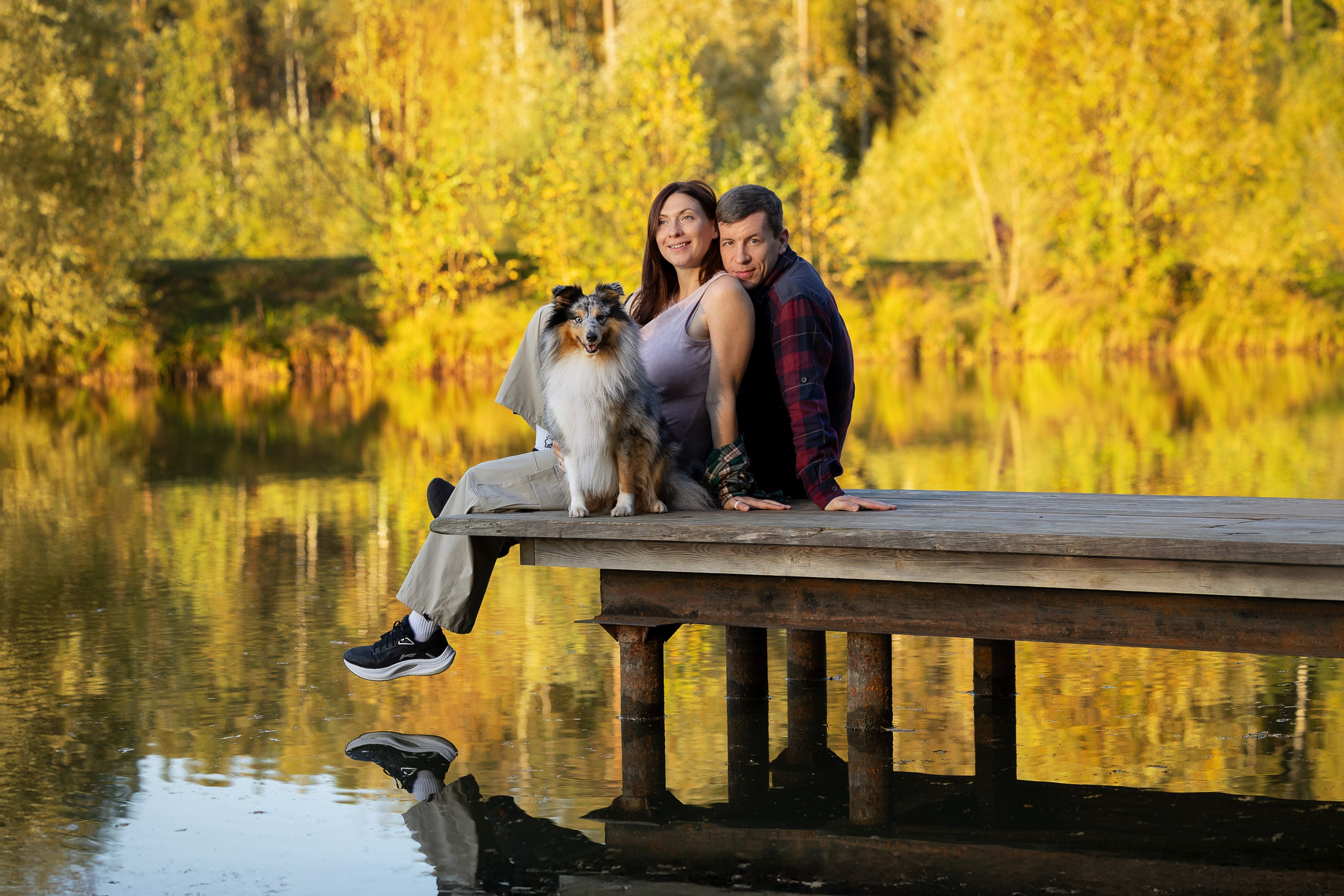 фотосессия с собакой