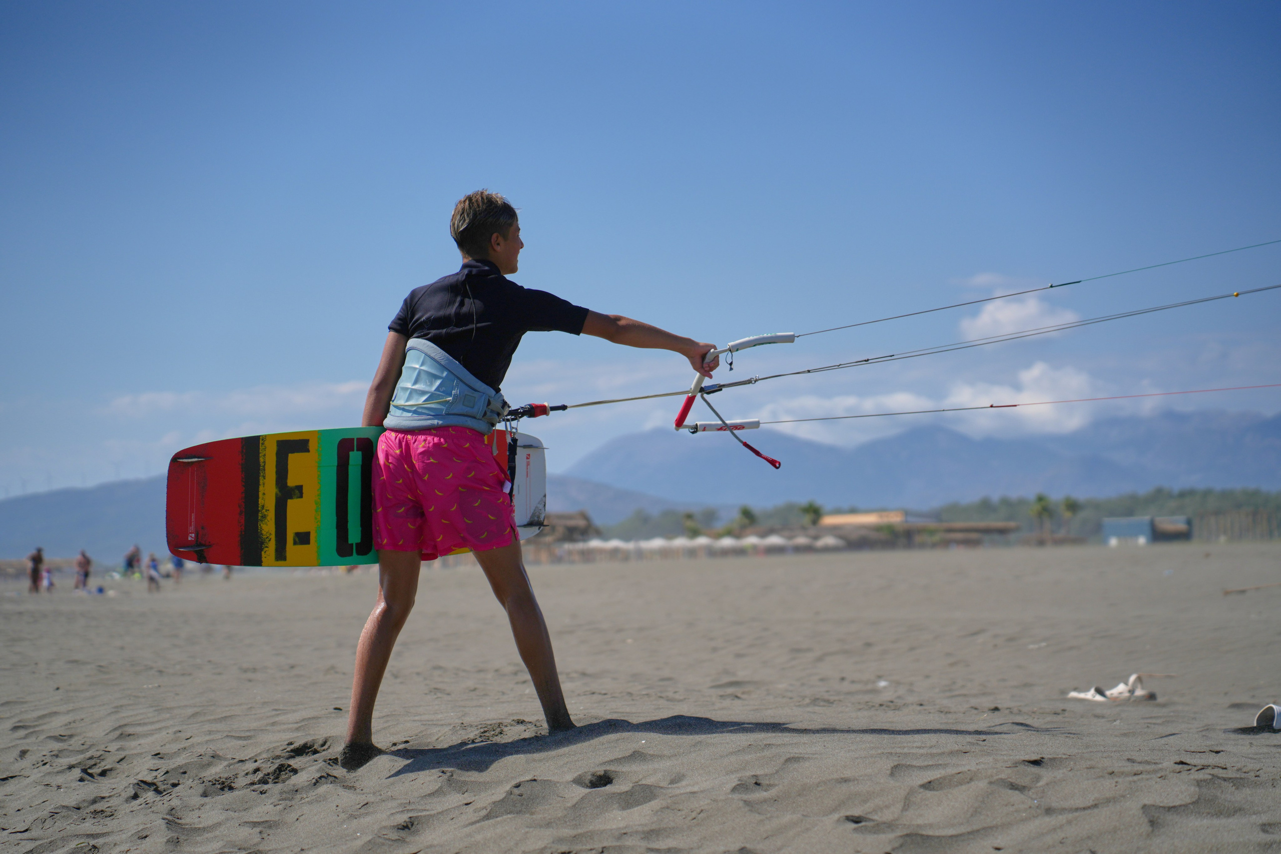 Кайты на Большом пляже. Ульцинь, Черногория. Главная