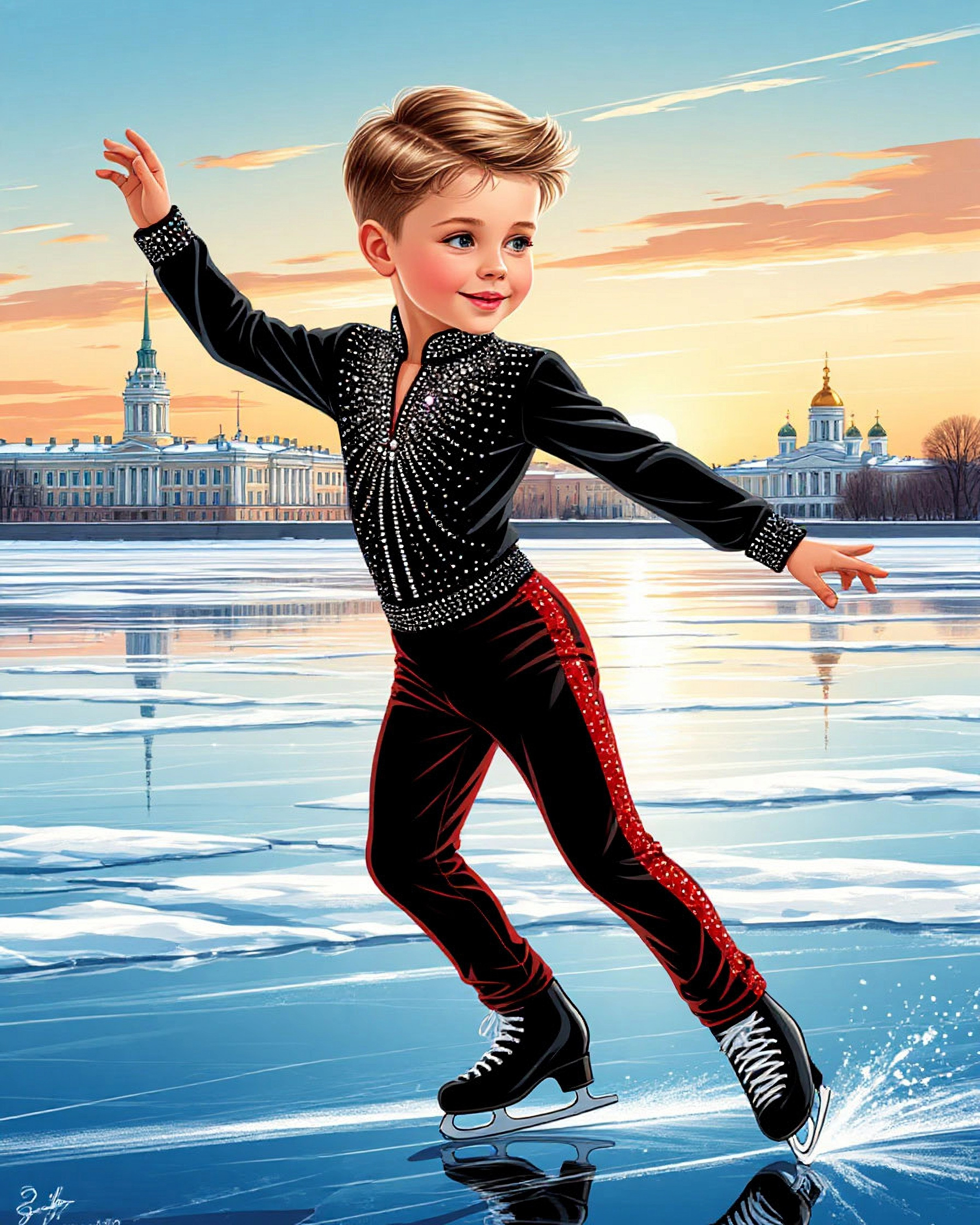 ФК мальчики с ФОНОМ. Фигурное катание для взрослых и детей на Васильевском 🌟