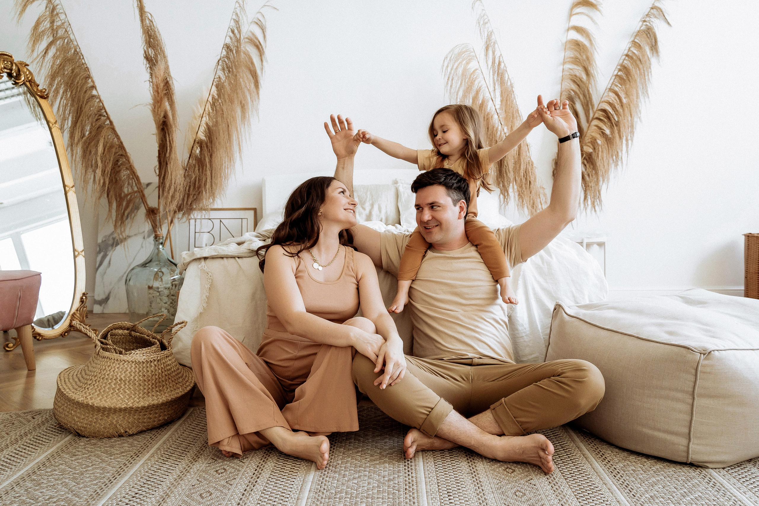 Андрей, Алёна и Анечка. Свадебный фотограф в Москве Яна Деньгина