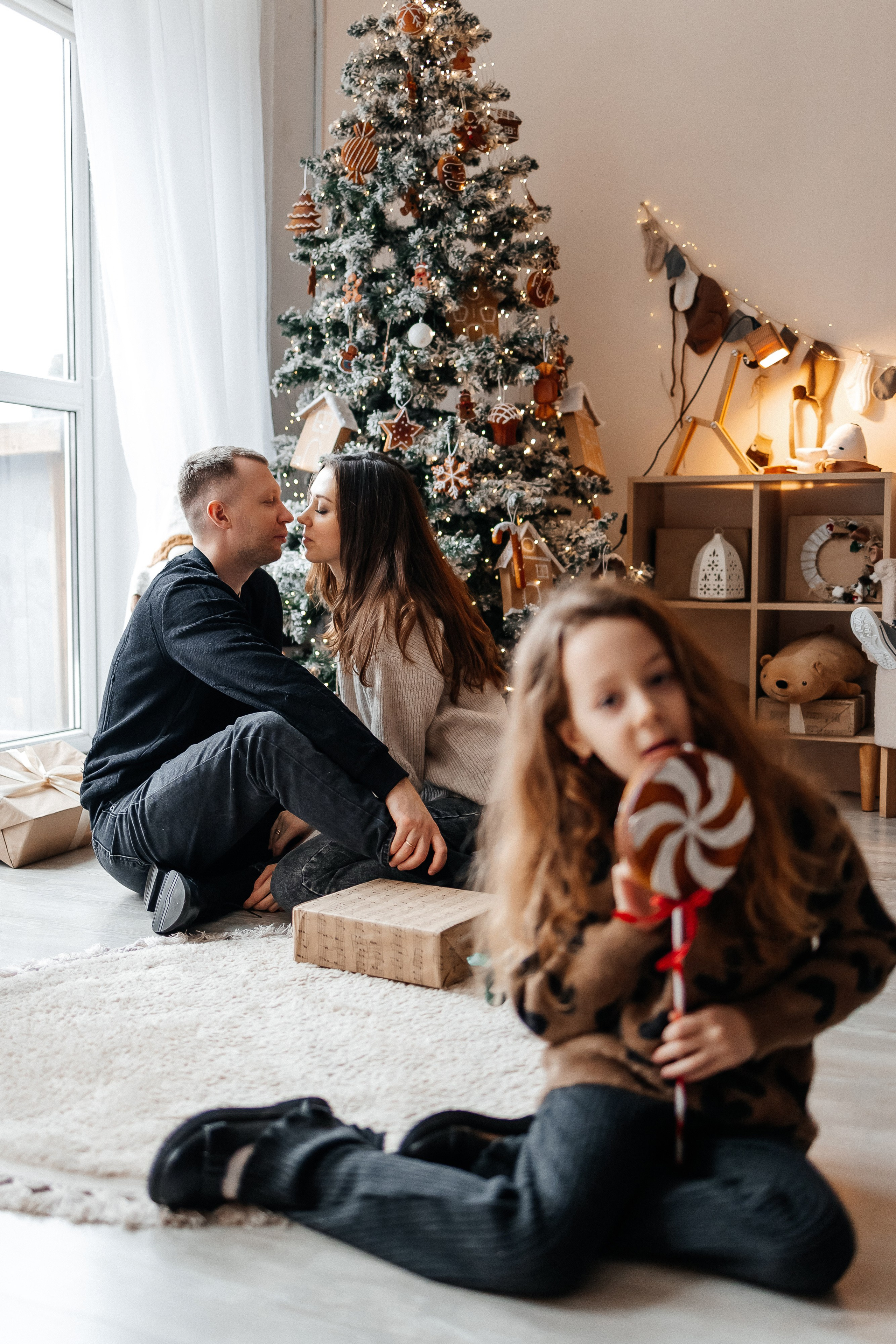 Семейная новогодняя съёмка в студии. Фотограф Иваново | Москва | Ирина Коптилина