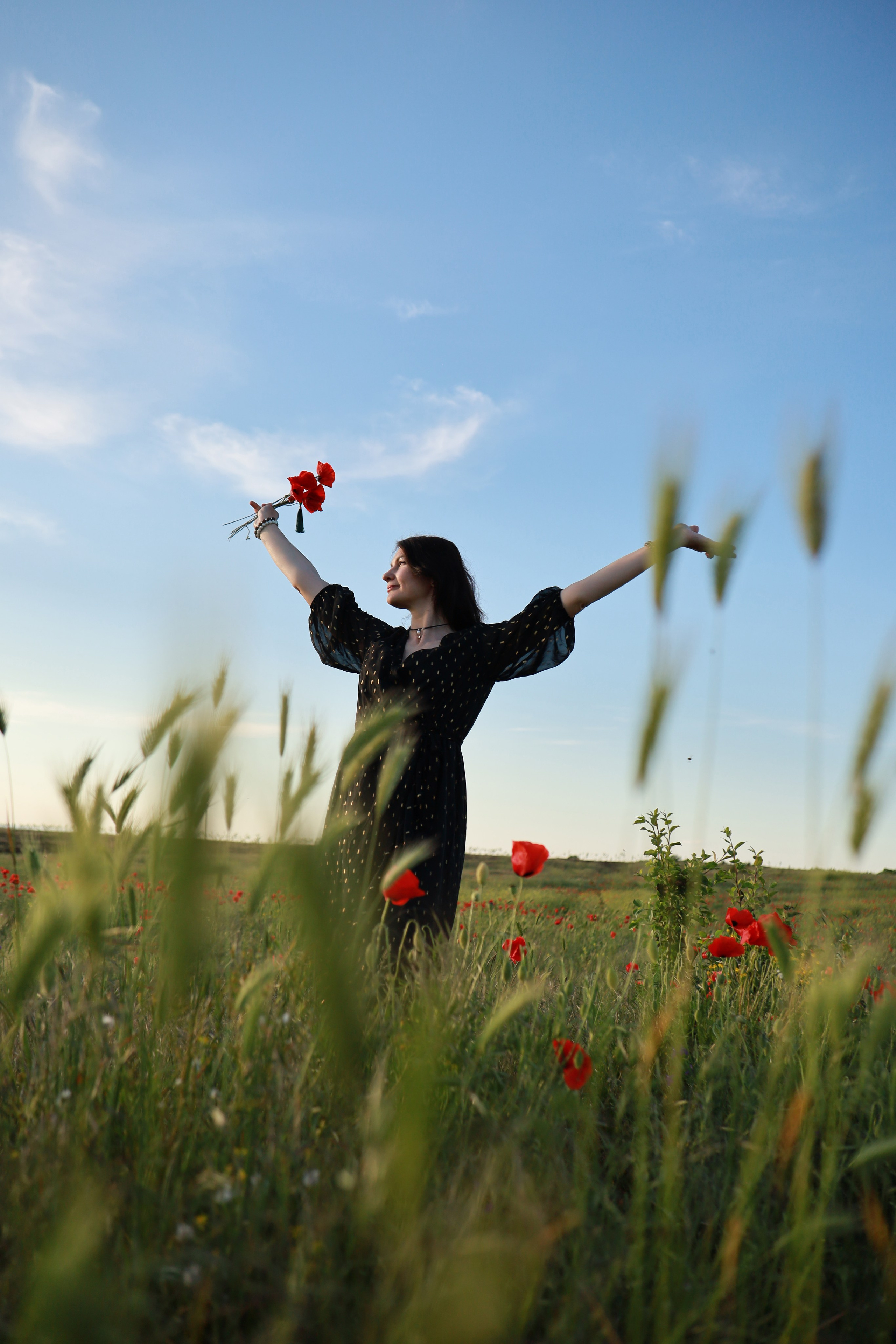 Фотосессия выездная. Ромашки, маки, природа. Фотограф в Крыму Татьяна Барицкая ЕНОТИКА