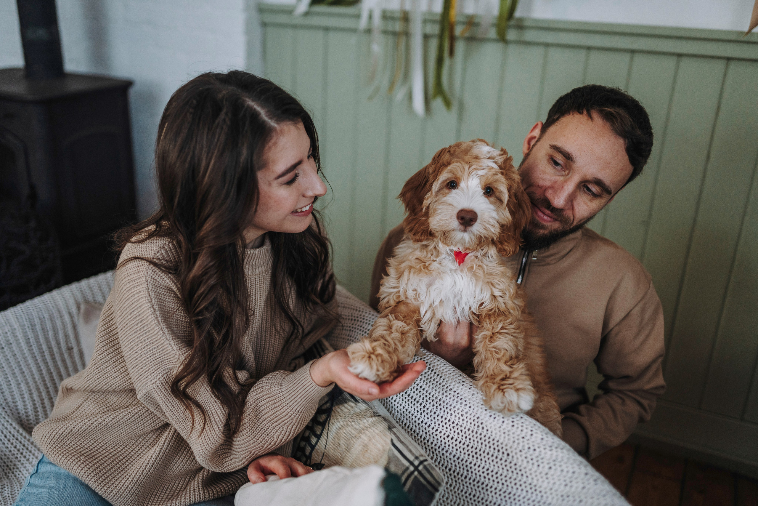 Мёрфи, Таня и Антон. Фотограф анималист в Спб недорого Олеся Майорова