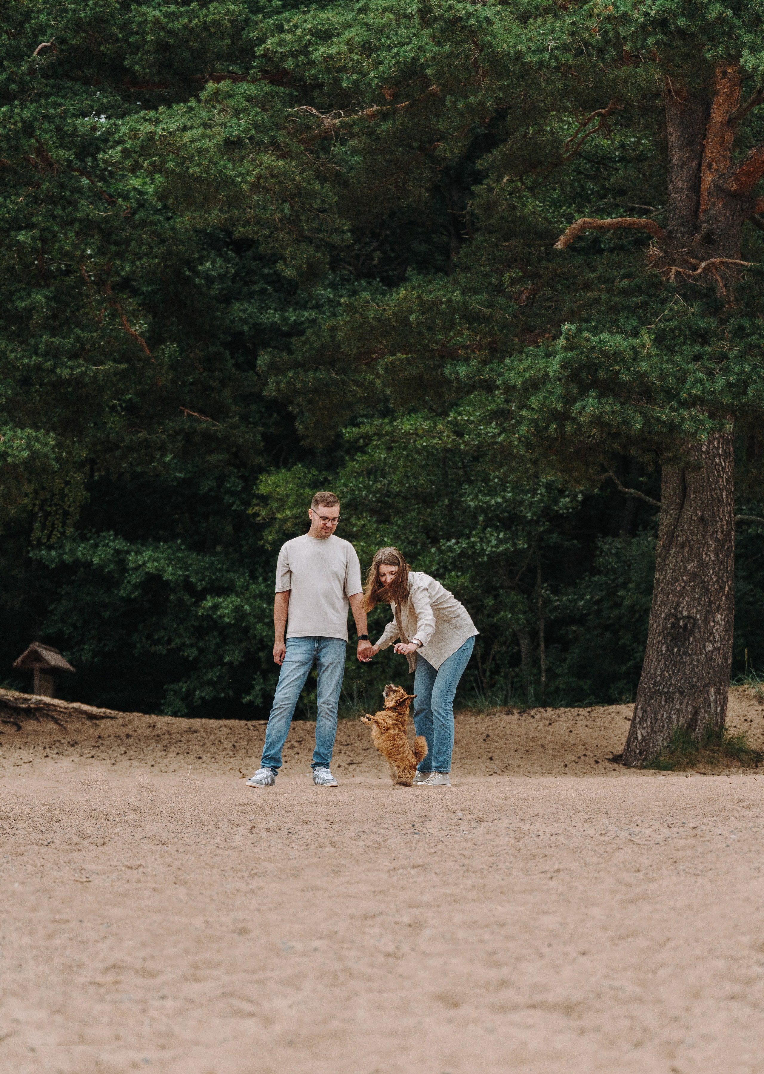 Семейная фотосессия с собакой Спб. Фотограф анималист в Спб недорого Олеся Майорова