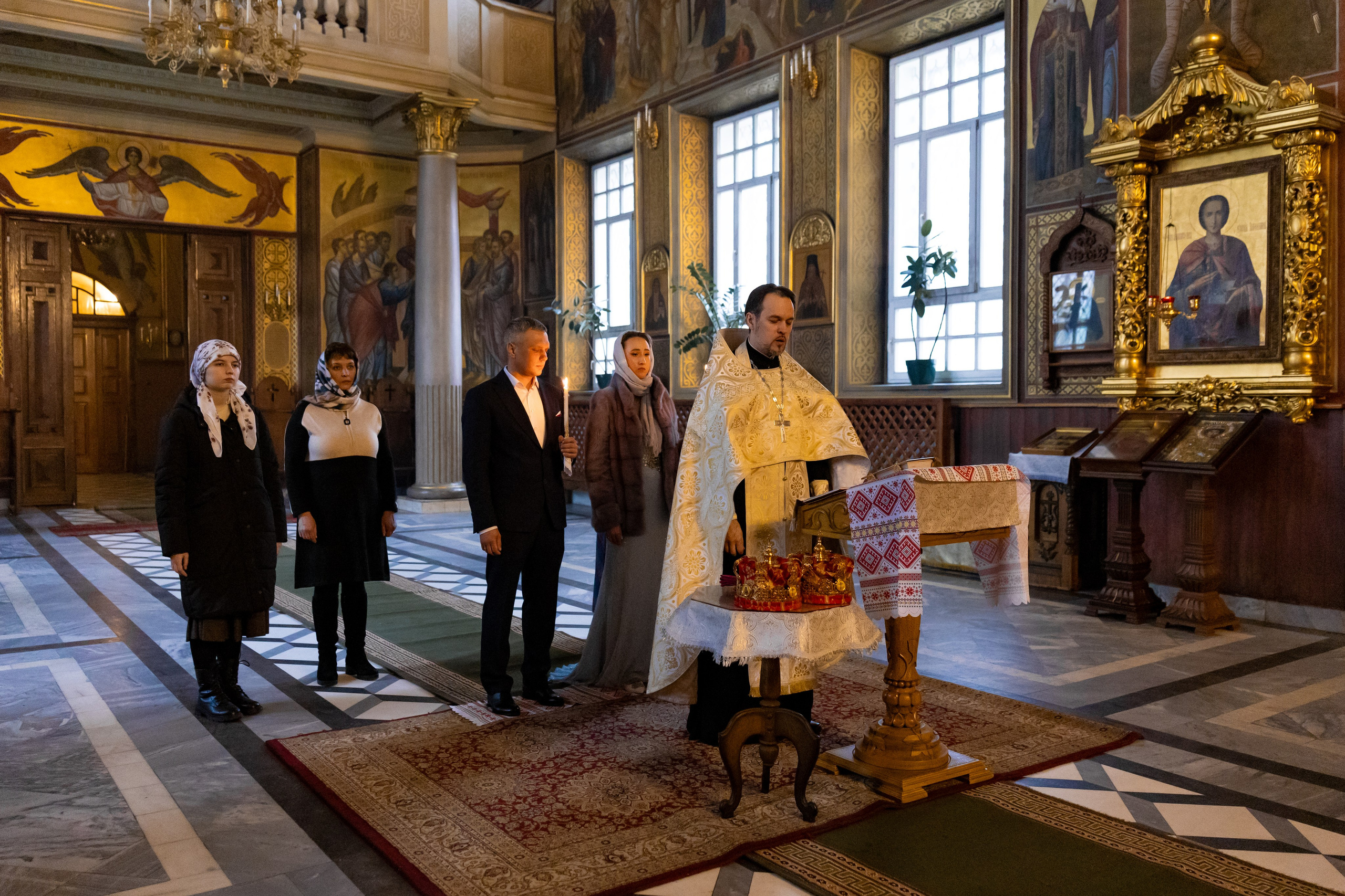 Венчание в Преображенском соборе. Фотограф Белгород