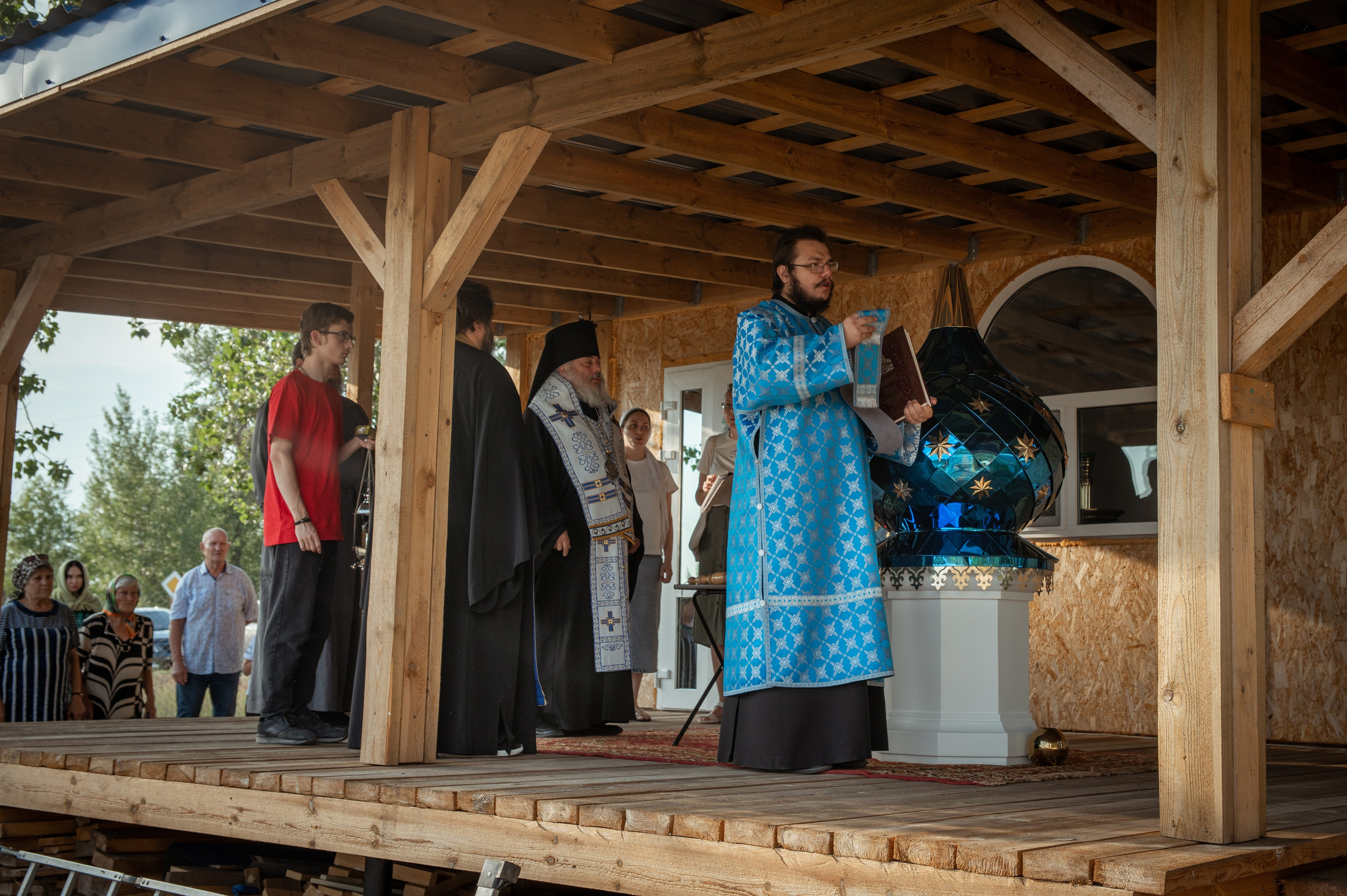 Освещение купола в храме Казанской иконы Божьей Матери х. Закутский. Церковный, семейный и репортажный фотограф Волгоград, Волжский