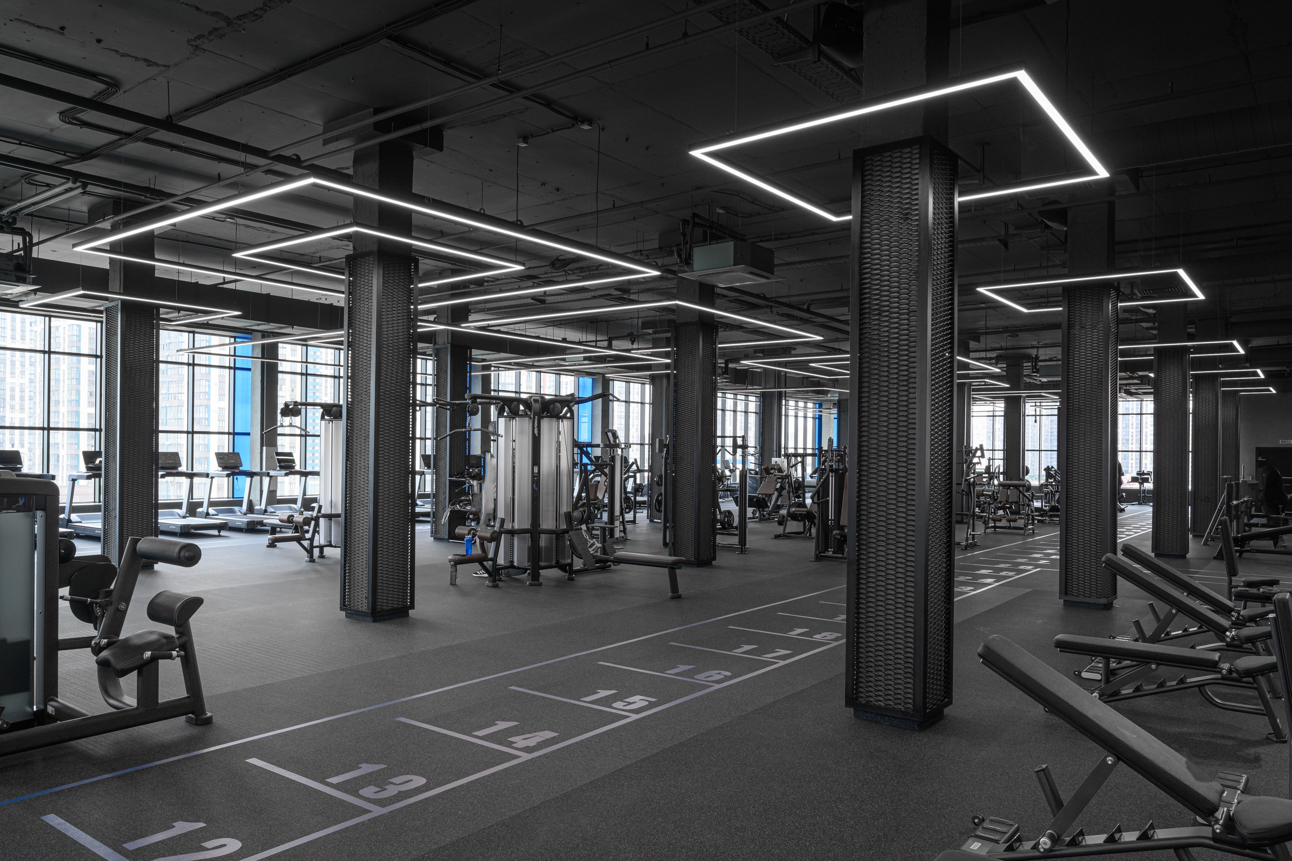 Flame fitness. Интерьерный фотограф Краснодар Денис Педань