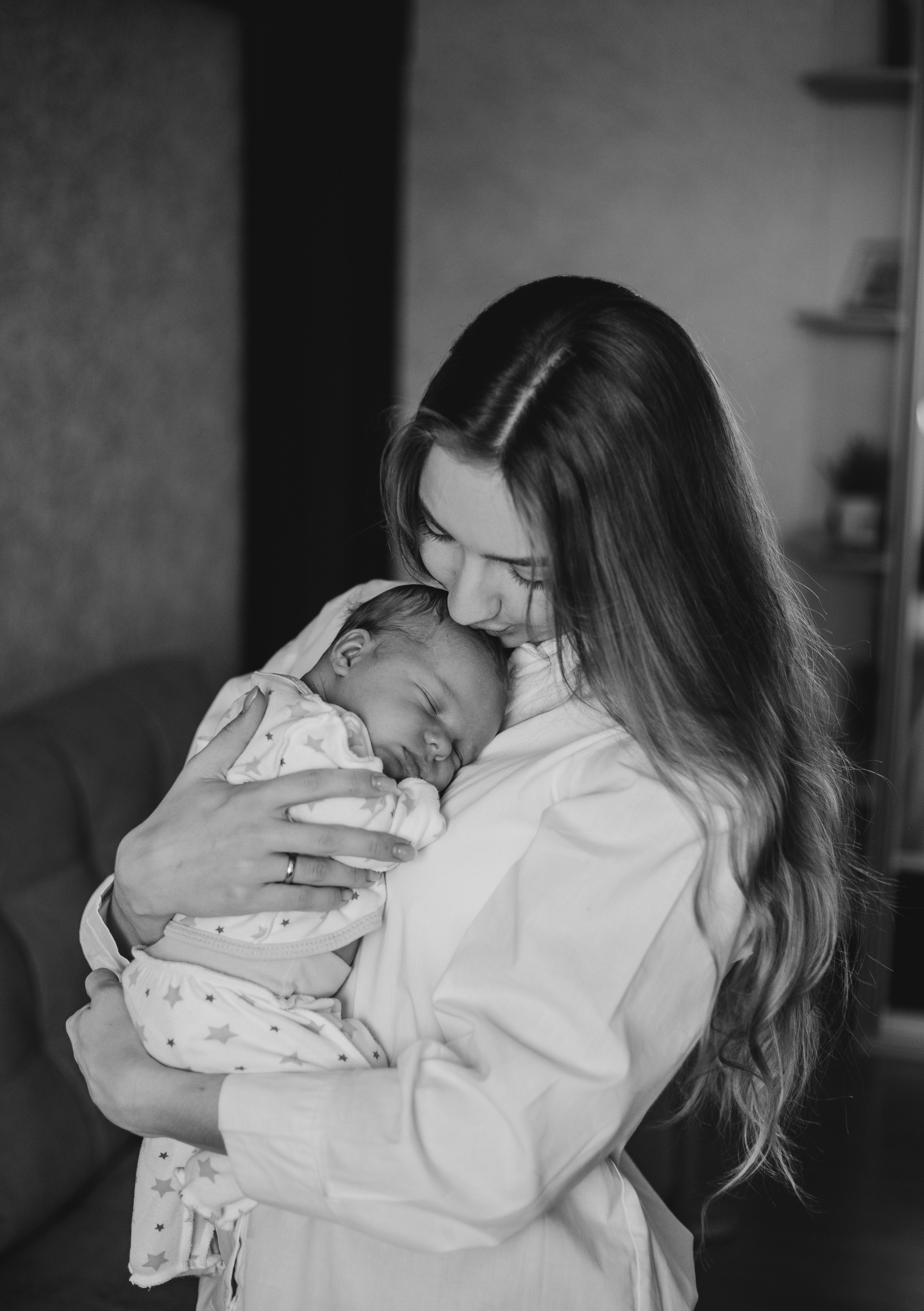 Домашняя фотосессия с малышом. Фотограф Мария Новоселова. Сургут