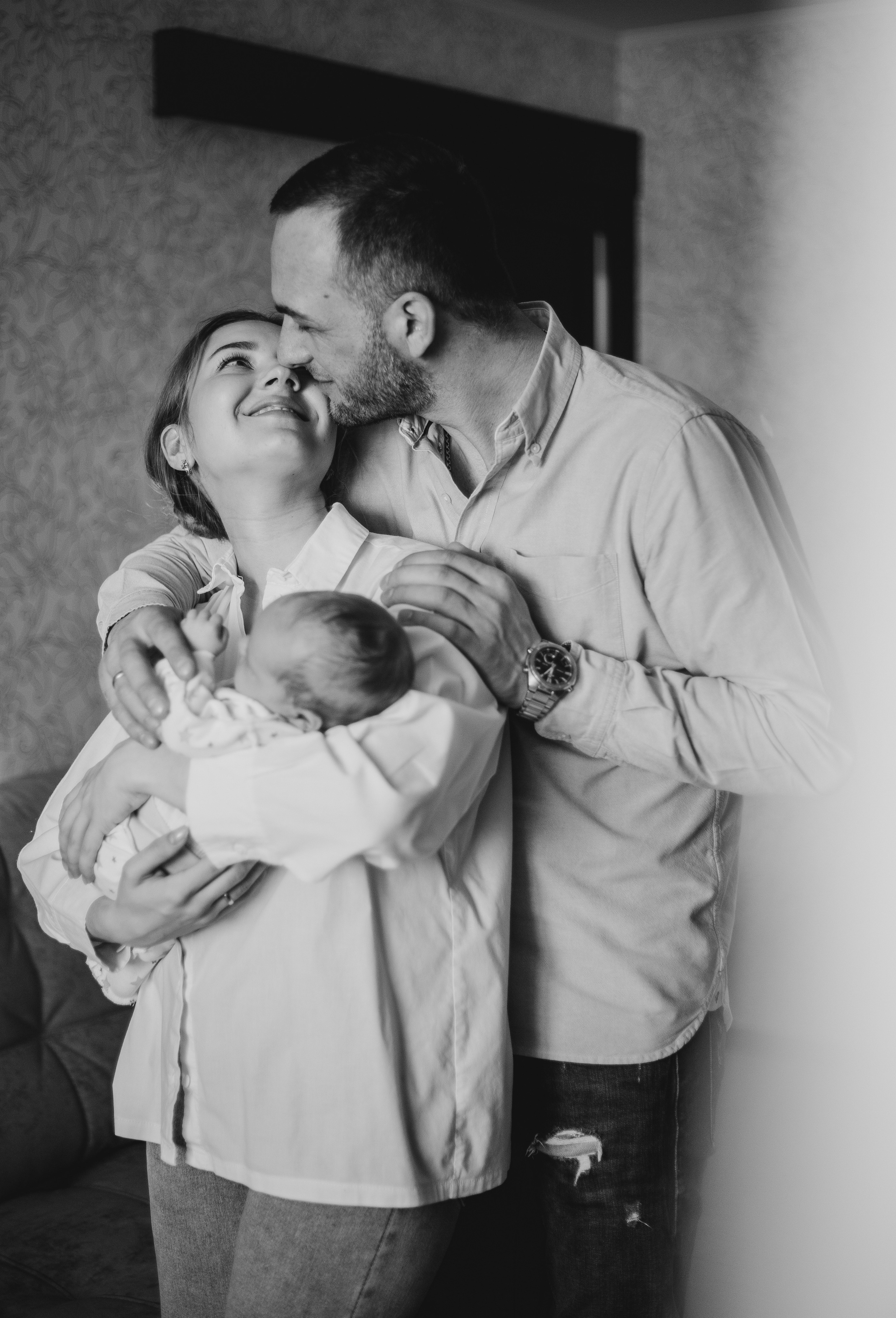 Домашняя фотосессия с малышом. Фотограф Мария Новоселова. Сургут