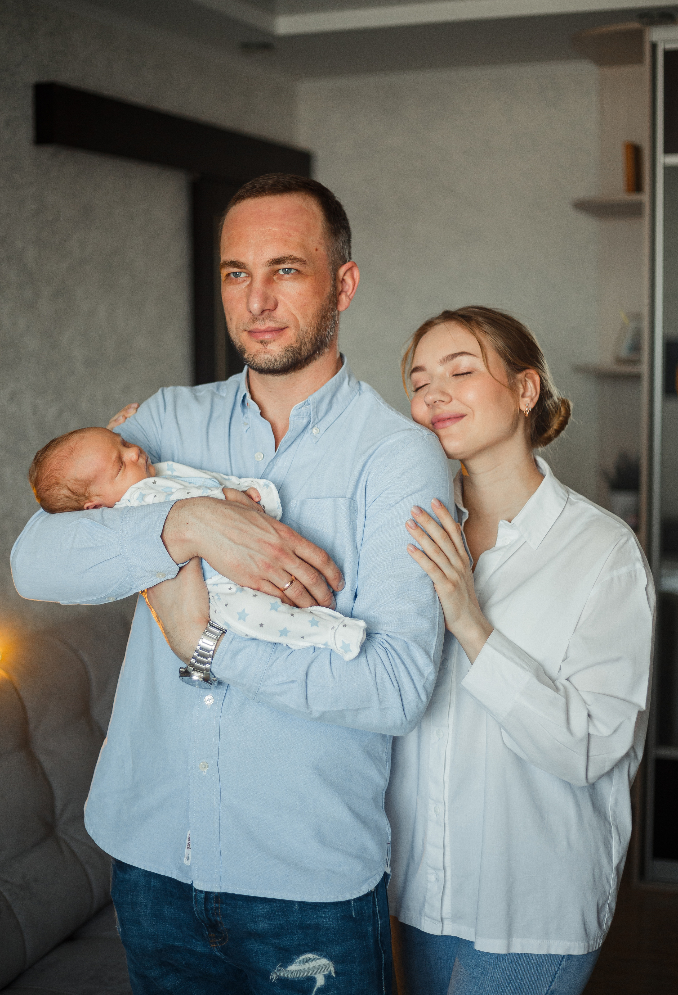 Домашняя фотосессия с малышом. Фотограф Мария Новоселова. Сургут