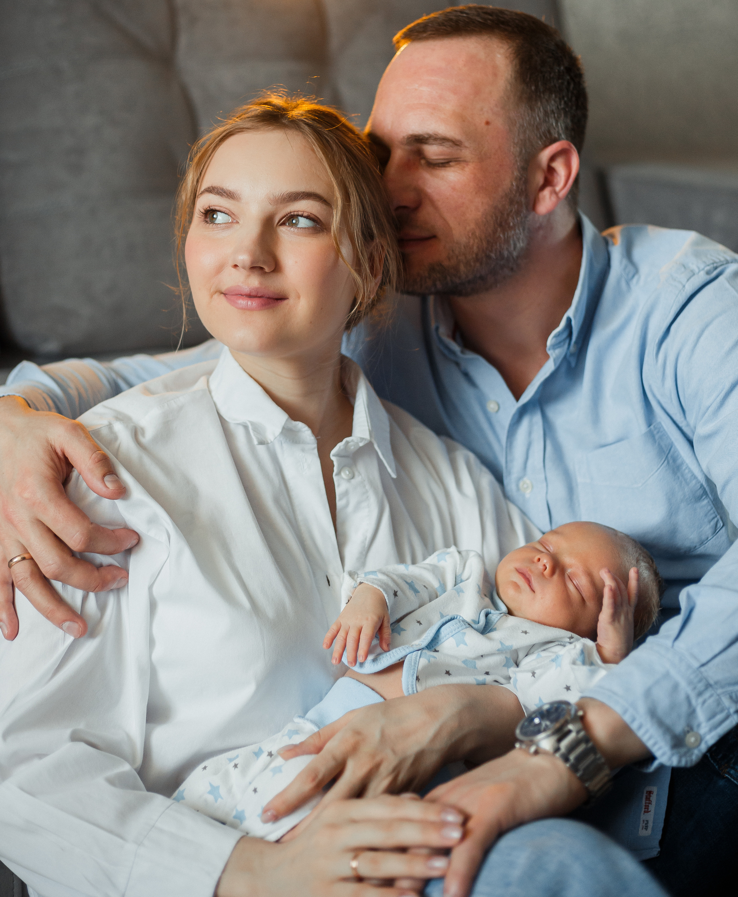 Домашняя фотосессия с малышом. Фотограф Мария Новоселова. Сургут