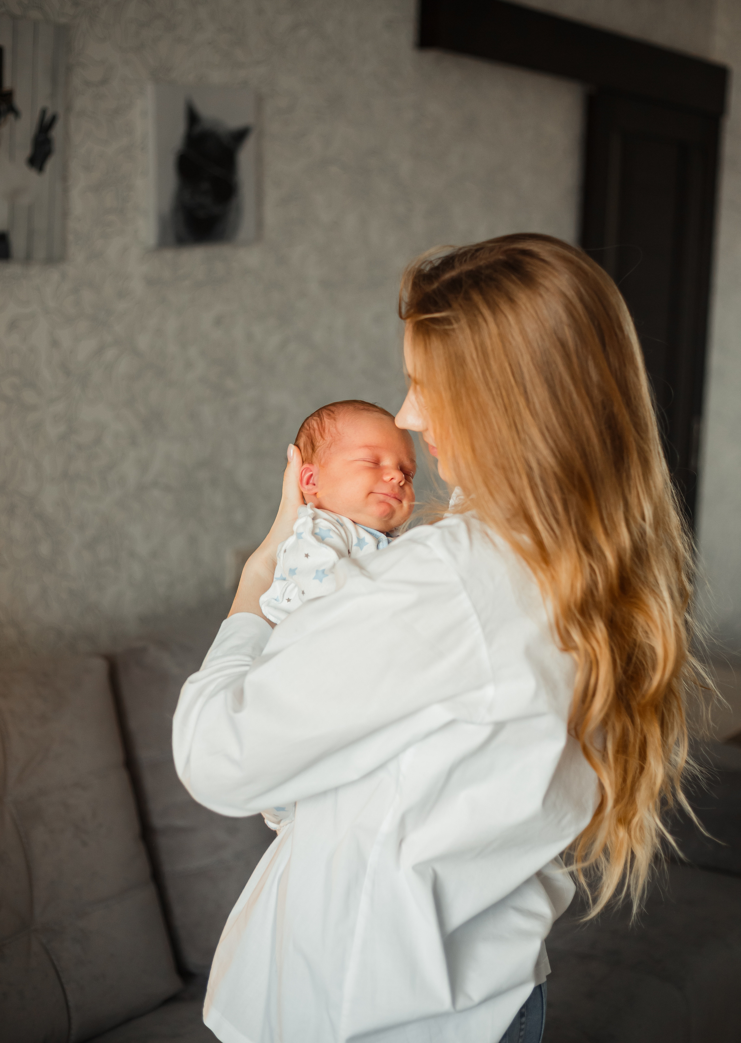 Домашняя фотосессия с малышом. Фотограф Мария Новоселова. Сургут