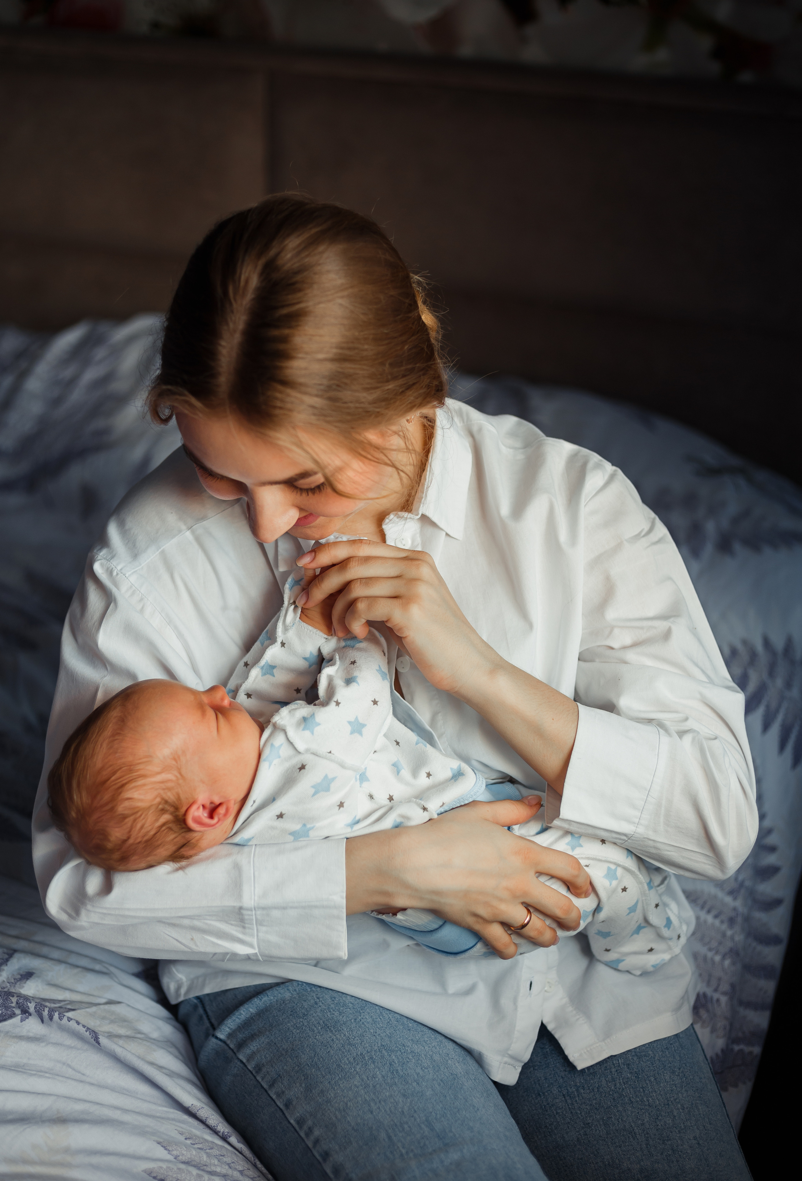 Домашняя фотосессия с малышом. Фотограф Мария Новоселова. Сургут