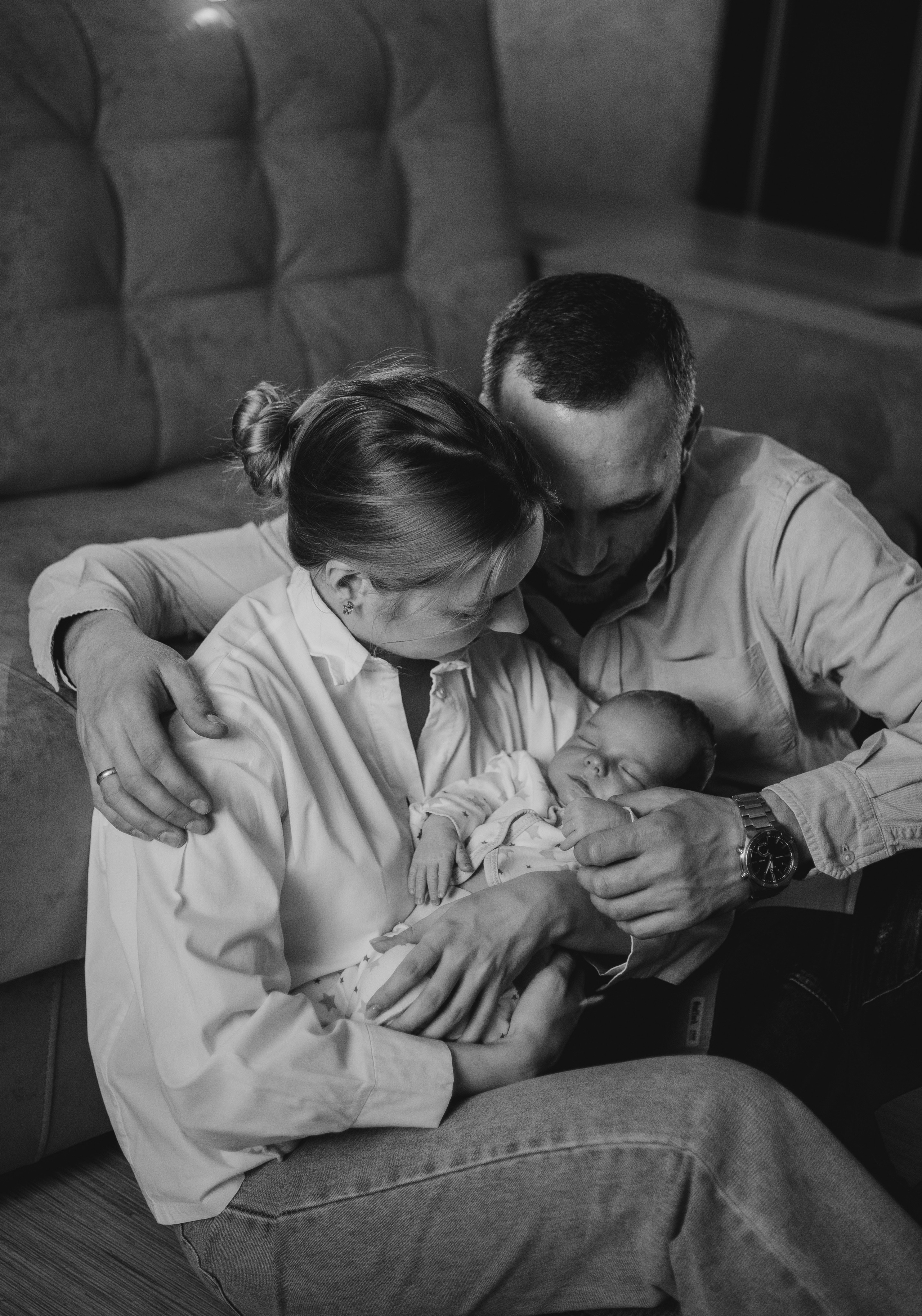 Домашняя фотосессия с малышом. Фотограф Мария Новоселова. Сургут