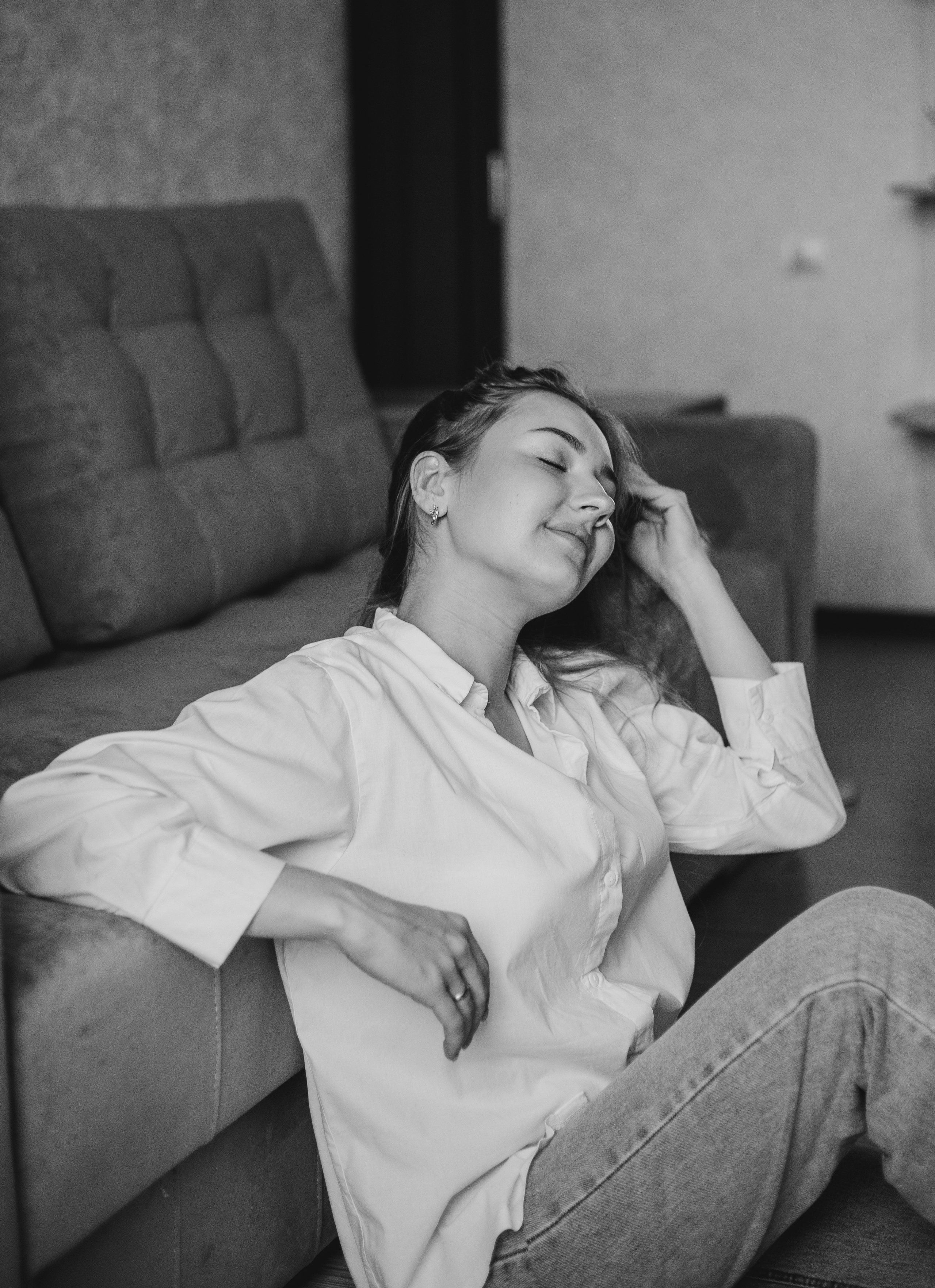 Домашняя фотосессия с малышом. Фотограф Мария Новоселова. Сургут