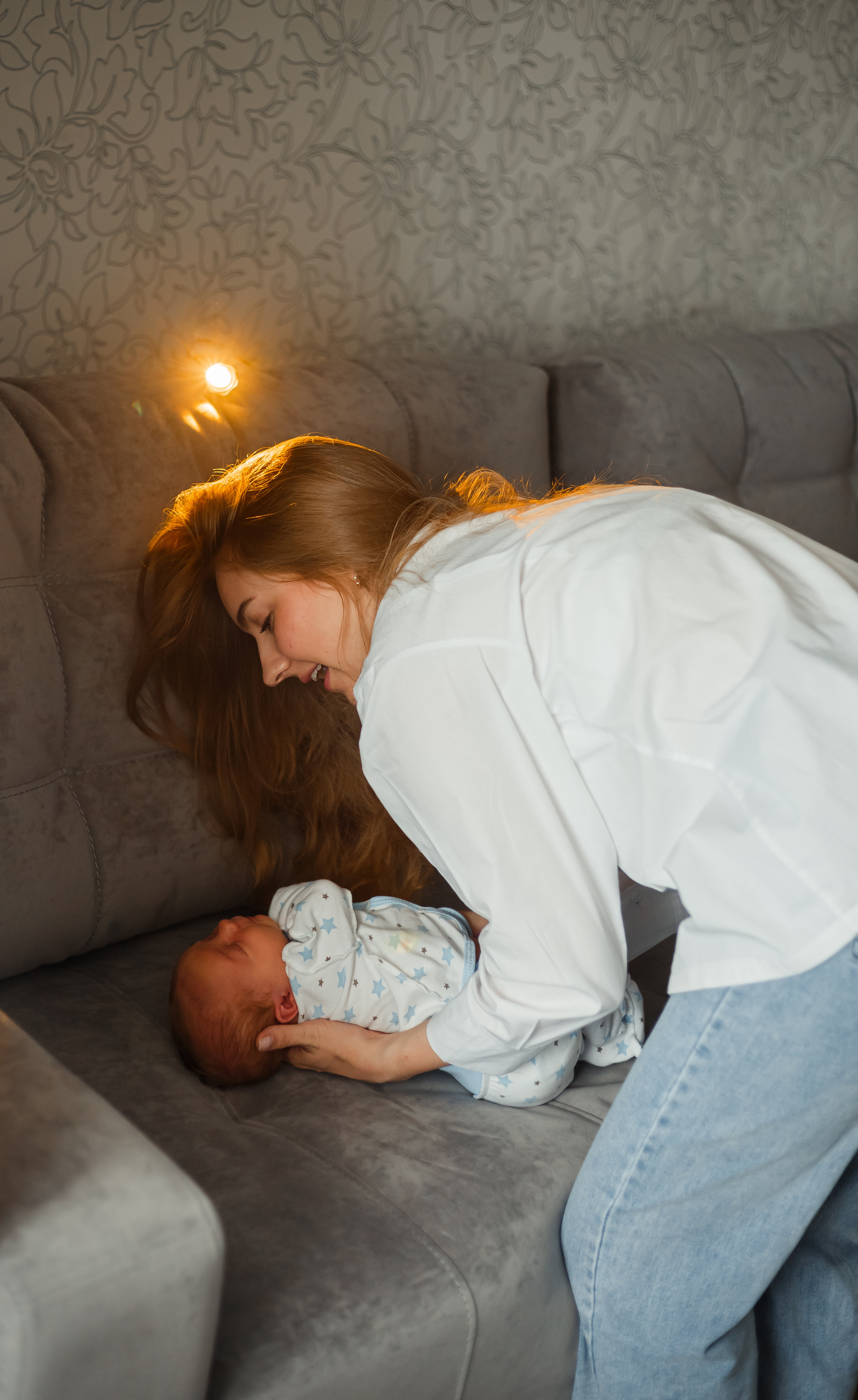 Домашняя фотосессия с малышом. Фотограф Мария Новоселова. Сургут