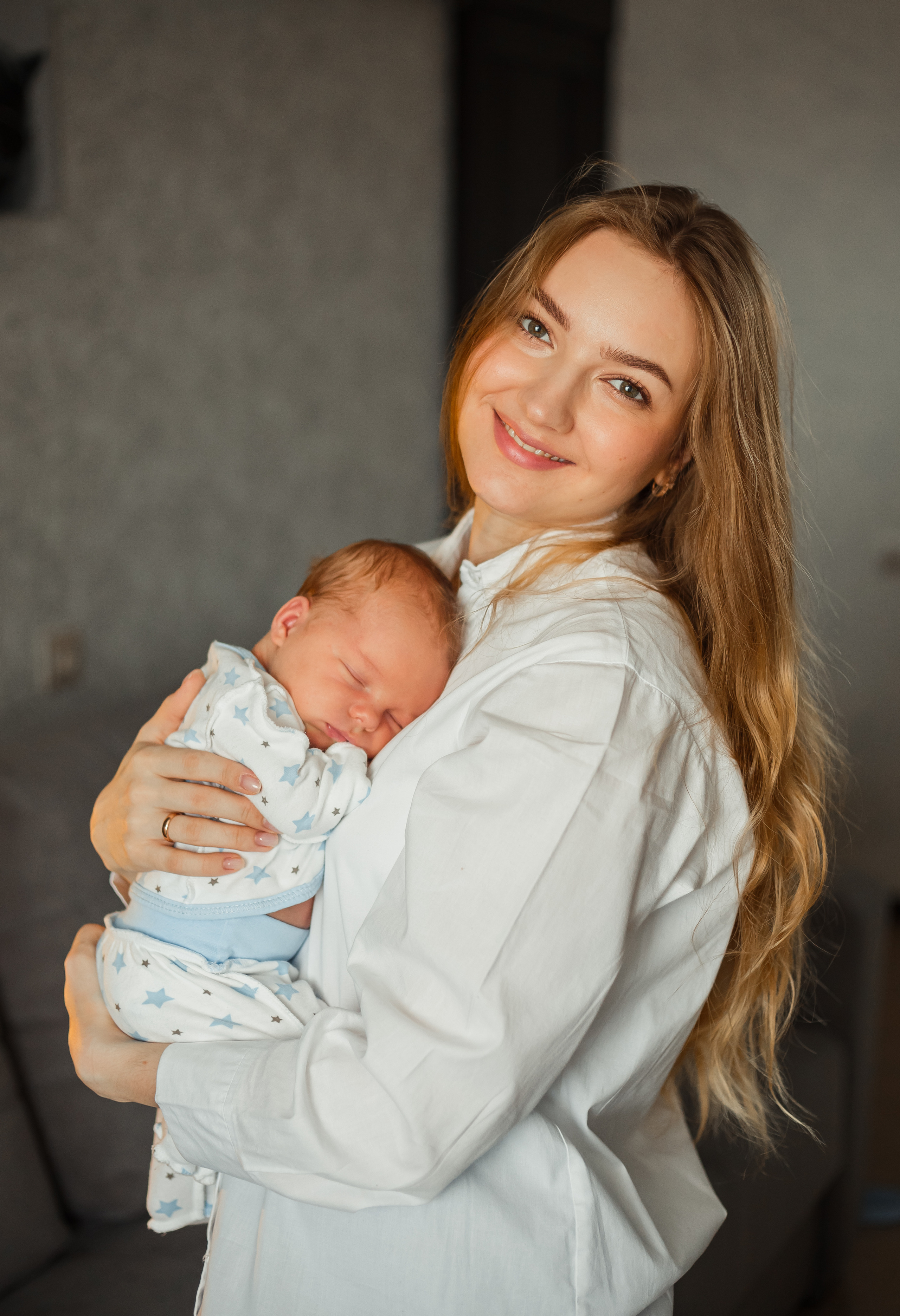 Домашняя фотосессия с малышом. Фотограф Мария Новоселова. Сургут