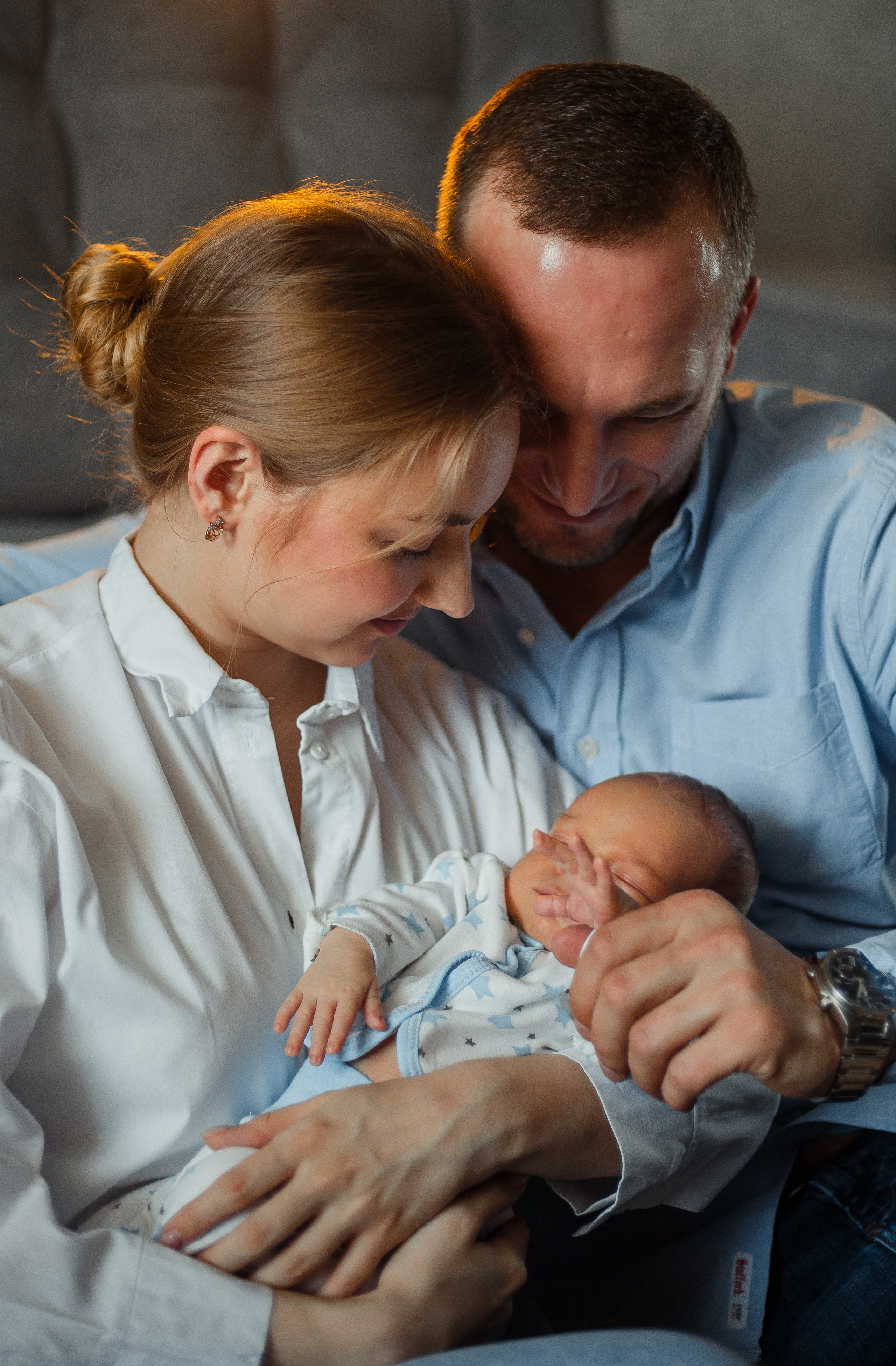 Домашняя фотосессия с малышом. Фотограф Мария Новоселова. Сургут