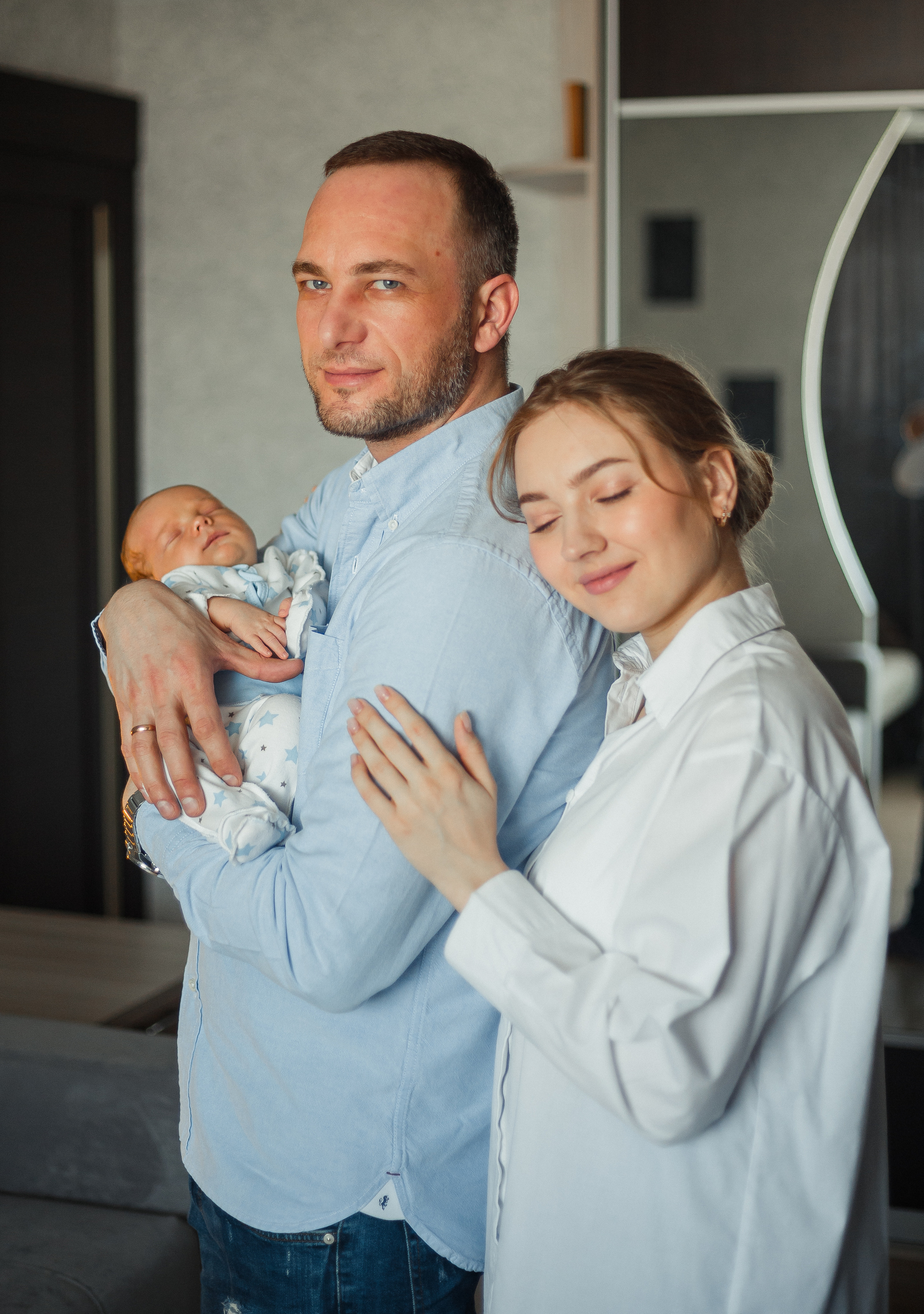 Домашняя фотосессия с малышом. Фотограф Мария Новоселова. Сургут