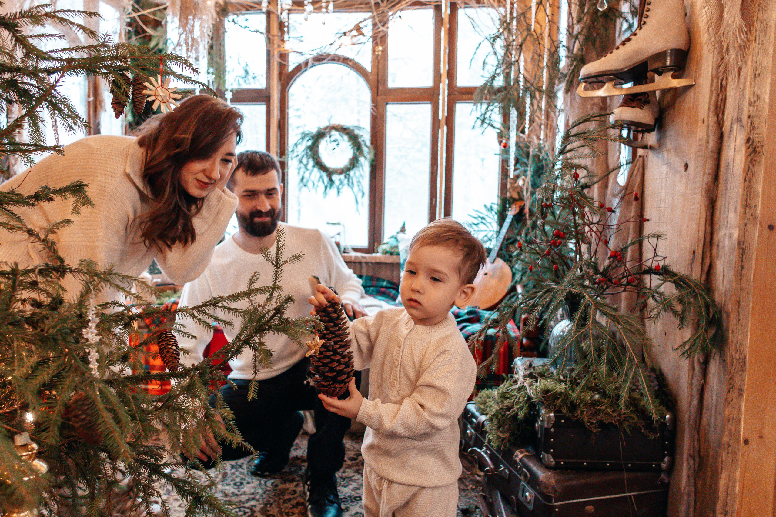 Семейная новогодняя фотосессия, Екатеринбург. Фотограф в Екатеринбурге Пойгина Елена