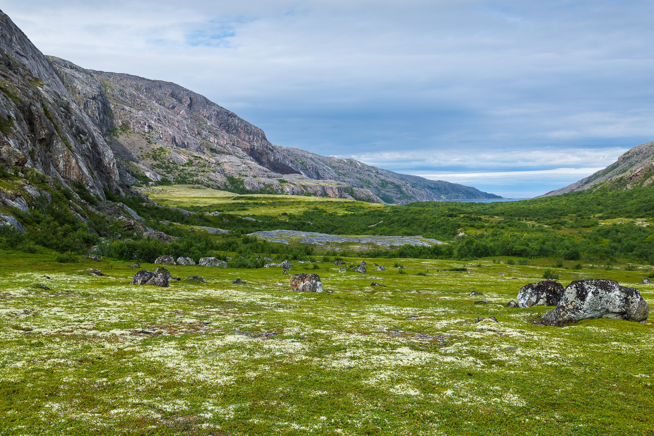 Фиорд Долгая щель. Пейзажи Крайнего Севера. Баренцево море, Рыбачий, Средний, Немецкий