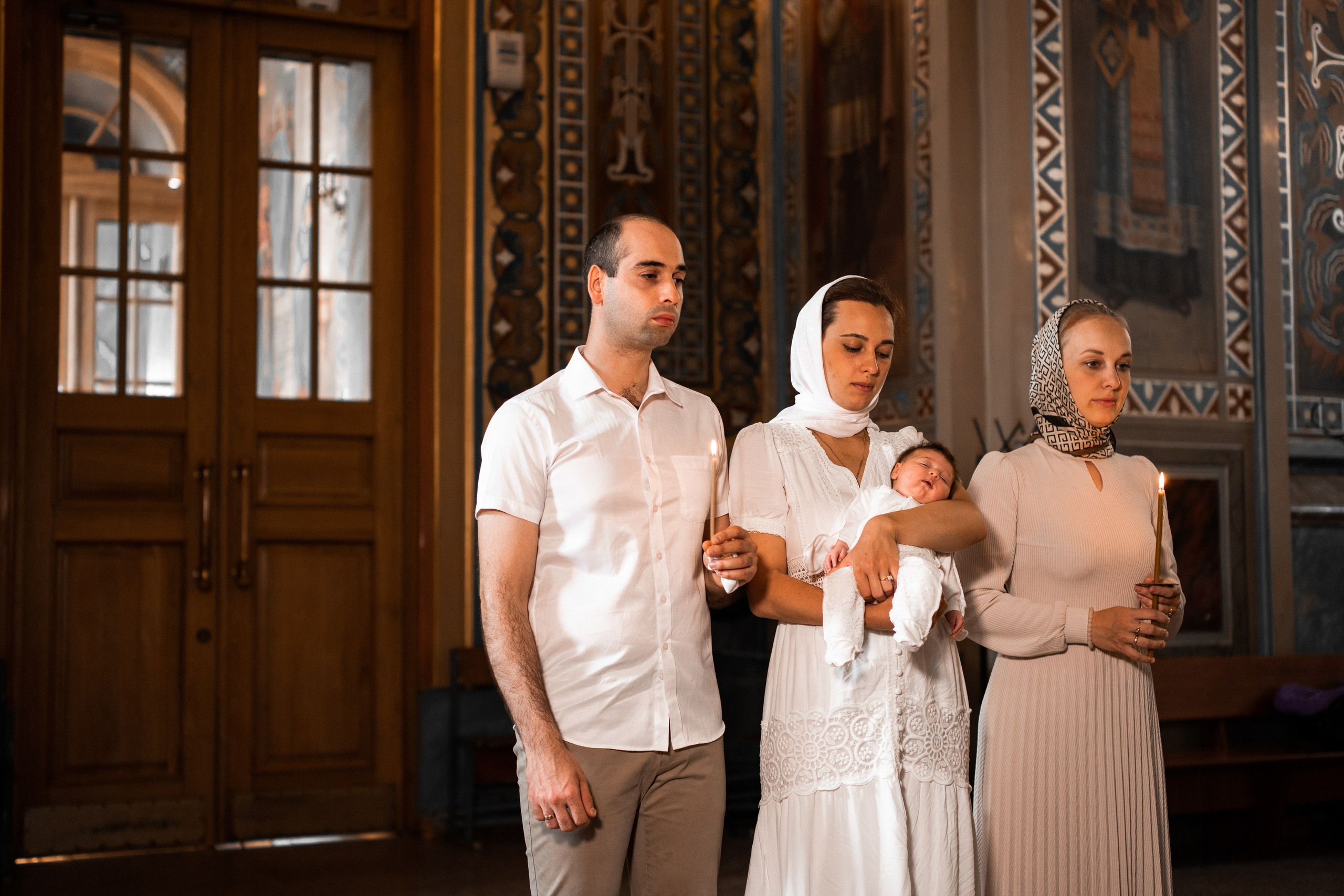 Крещение в Храме Сергия Радонежского Нижний Новгород. Фотограф на крещение и венчание в Нижнем Новгороде.Свадебный Фотограф