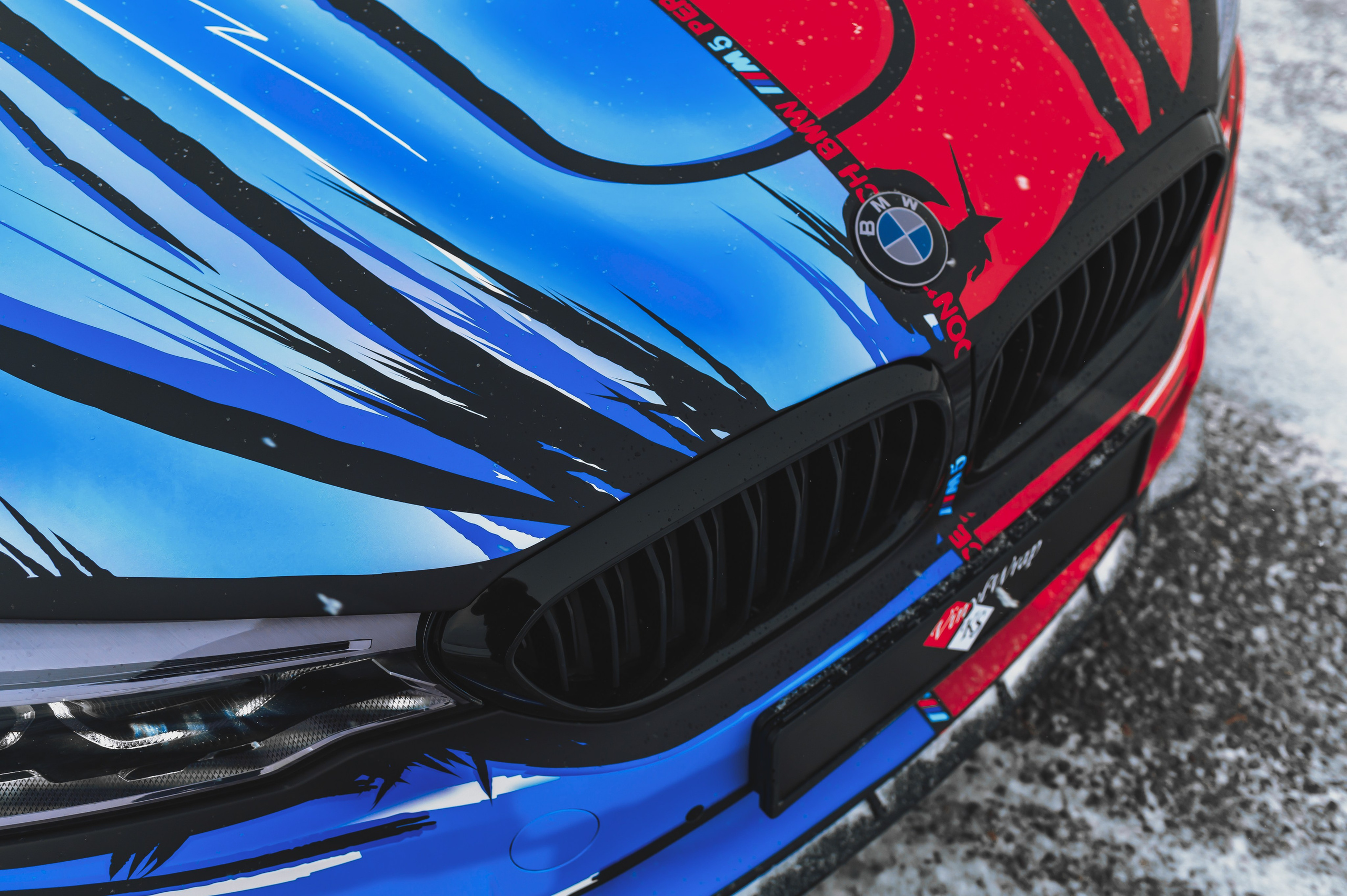 Винилография на BMW 5 G20. Студия дизайна и оклейки авто Barmaley Design