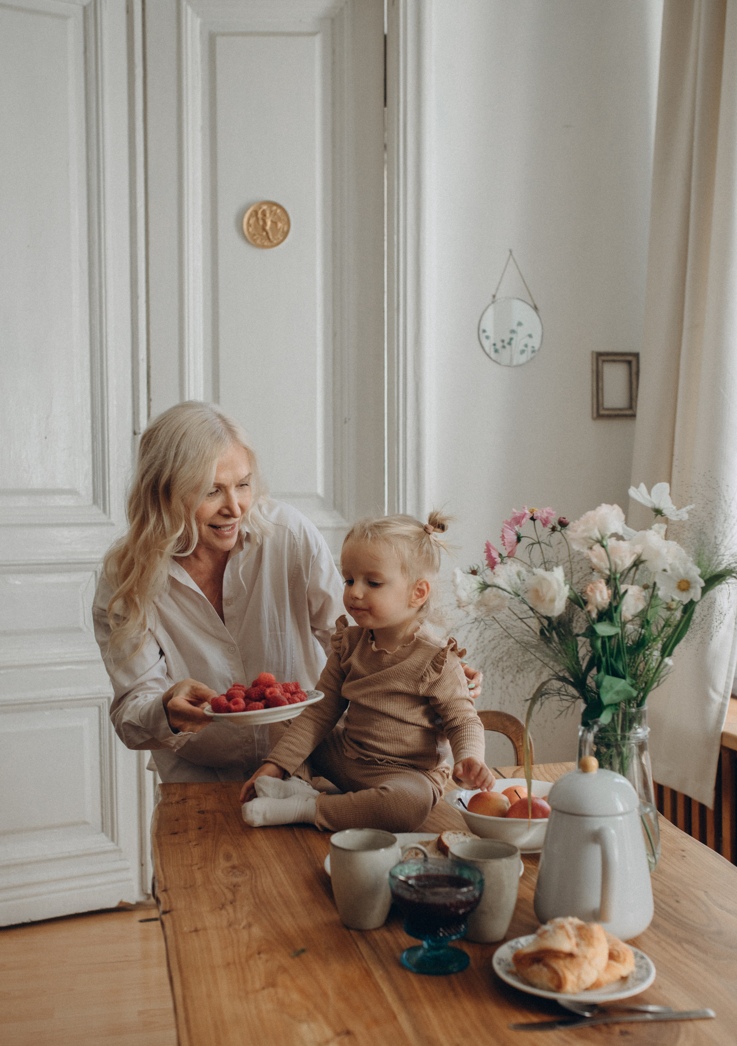 Бабушка и внучка. Семейный и индивидуальный фотограф в Москве Литинская Екатерина