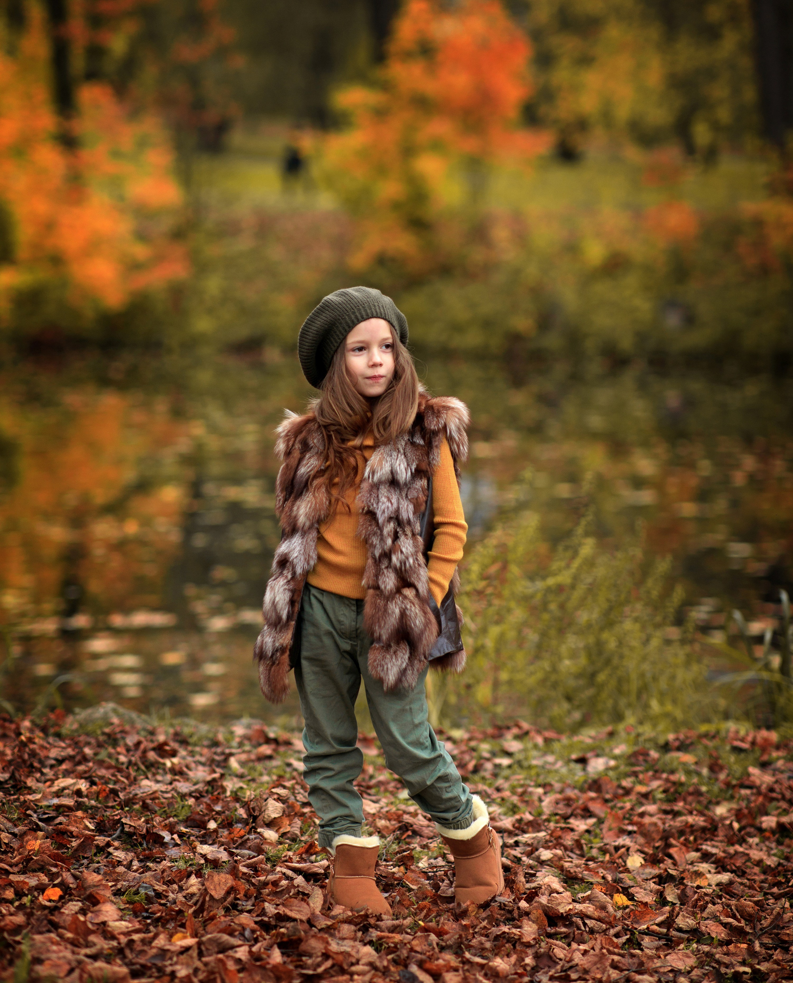 Осенние съемки на природе. Фотосессии в Москве. Анастасия Жукова