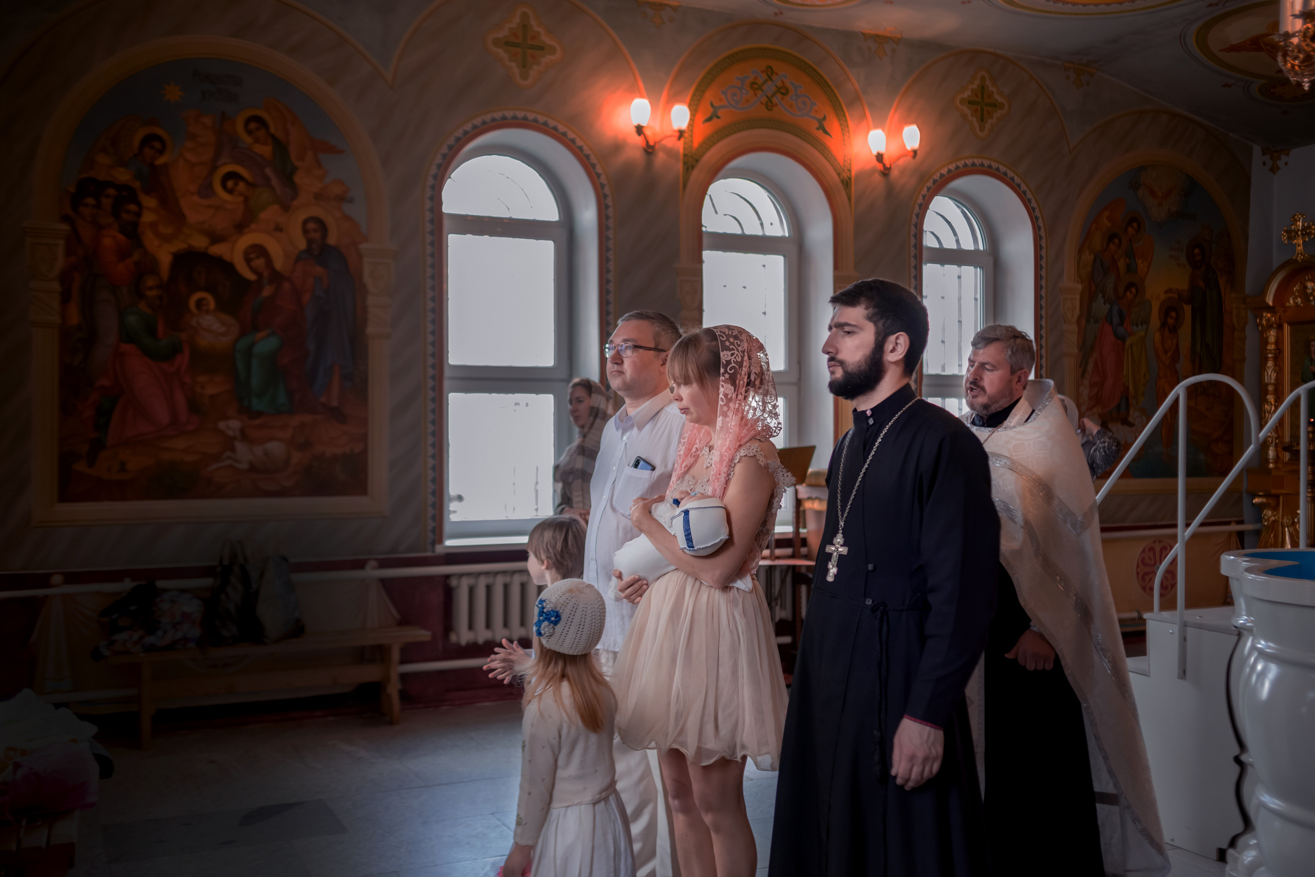 Крещение Даниила. Семейный, детский и церковный фотограф в Воронеже Валентина Борзикова