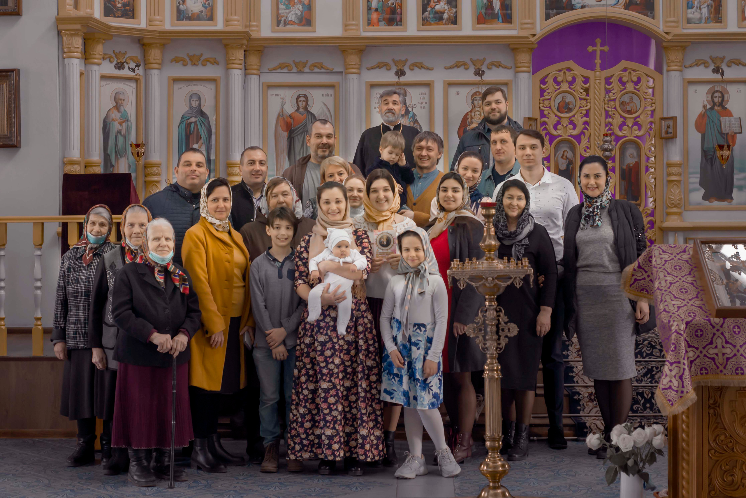 Крещение Иларии. Семейный, детский и церковный фотограф в Воронеже Валентина Борзикова