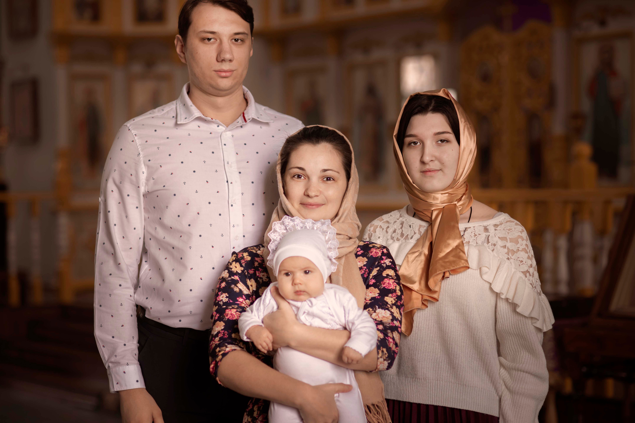 Крещение Иларии. Семейный, детский и церковный фотограф в Воронеже Валентина Борзикова