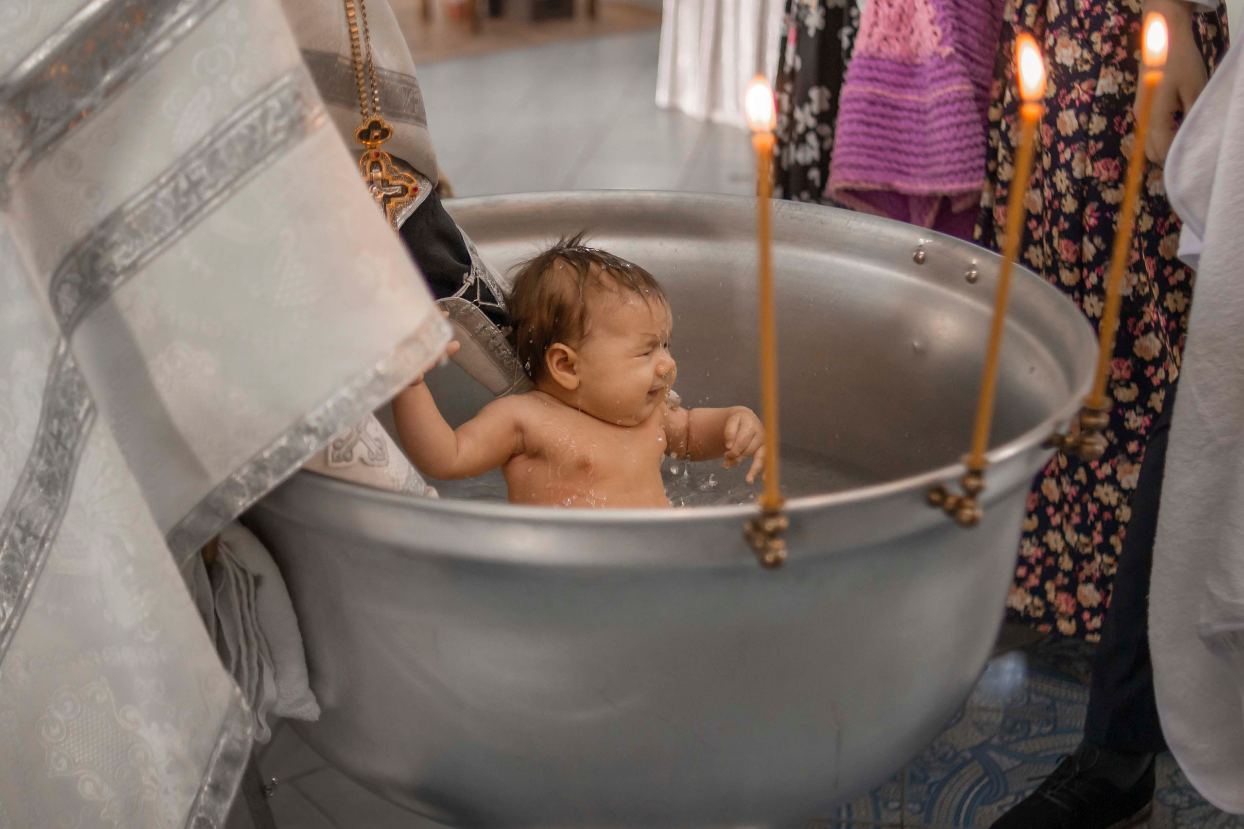 Крещение Иларии. Семейный, детский и церковный фотограф в Воронеже Валентина Борзикова