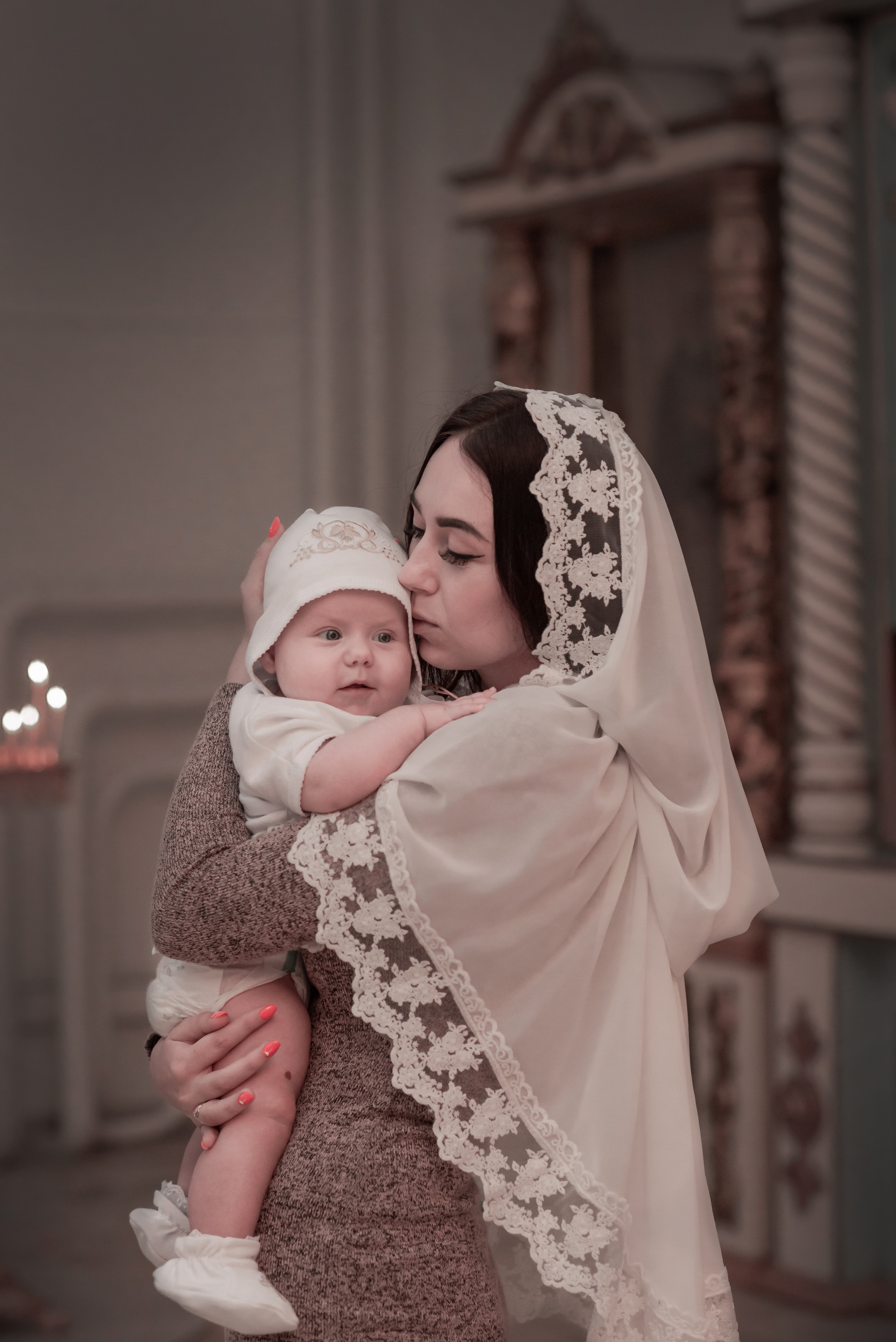 Крещение Есении. Семейный, детский и церковный фотограф в Воронеже Валентина Борзикова