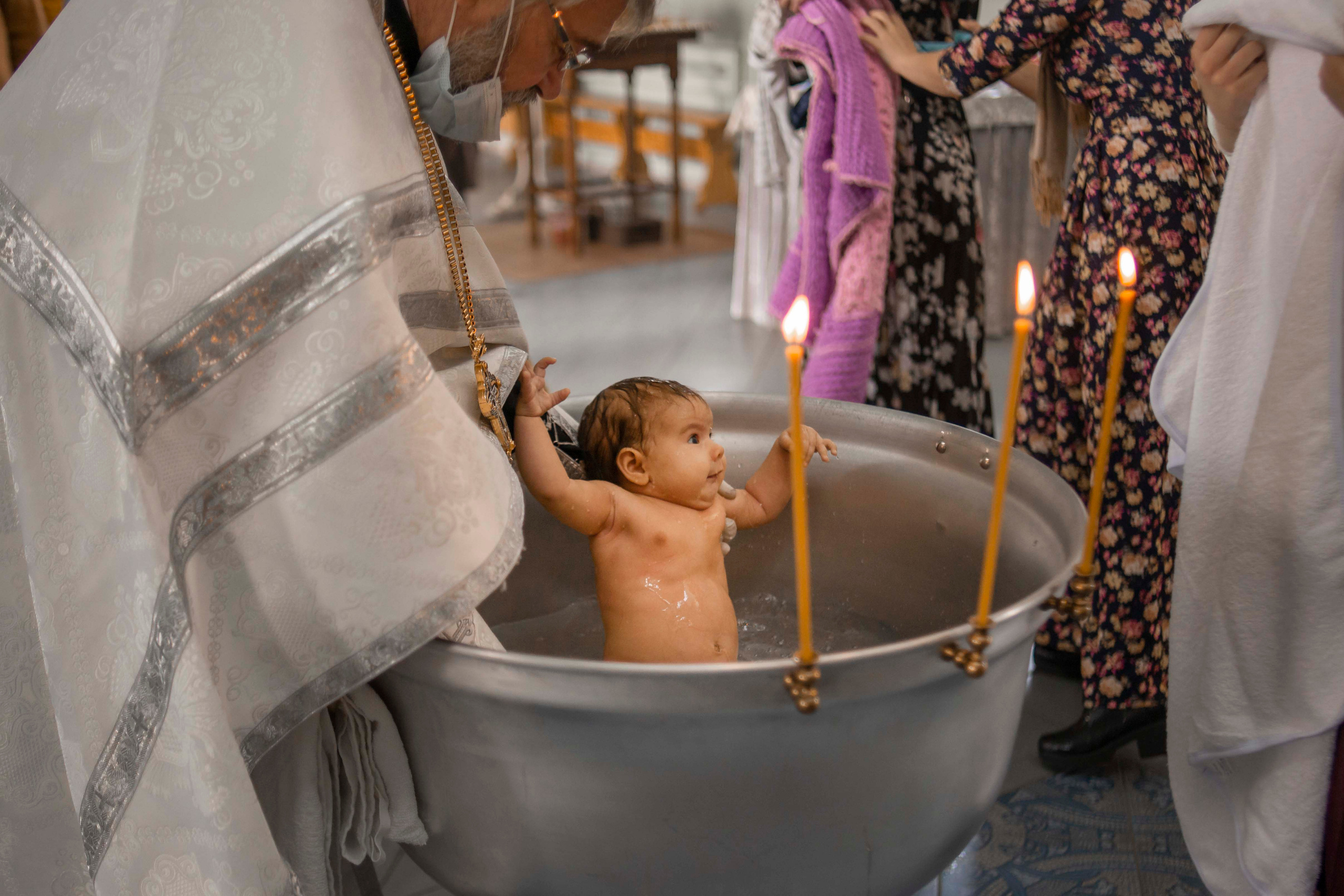 Крещение Иларии. Семейный, детский и церковный фотограф в Воронеже Валентина Борзикова