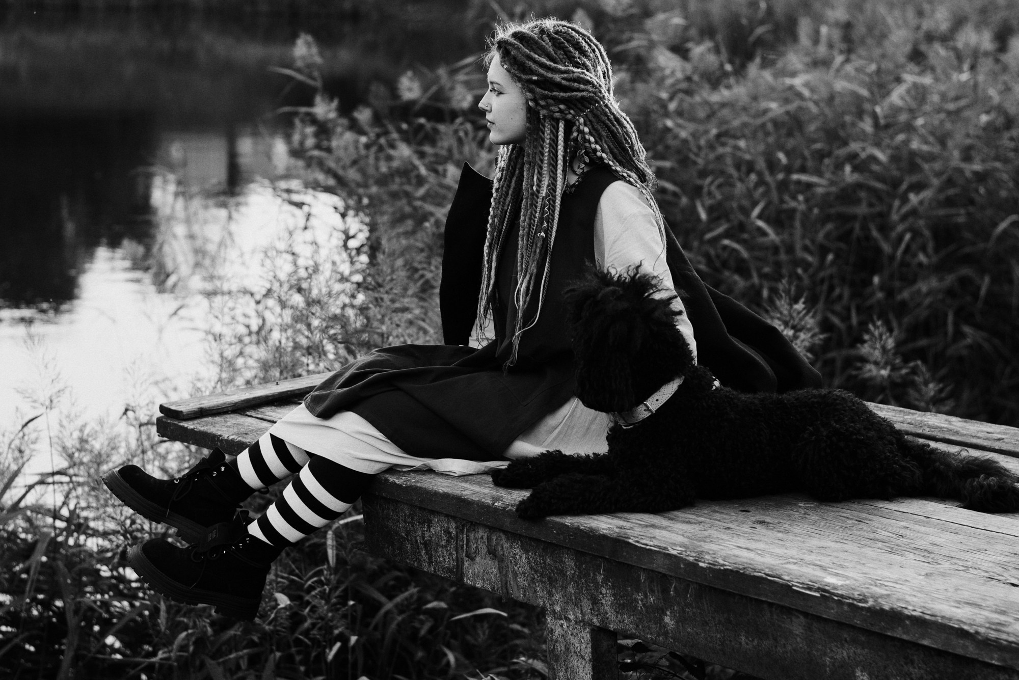 Фотосессия пары с собакой в Тюмени — Стася, Кирилл и Каренин. Портретный фотограф Тюмень Дарья Мустафина