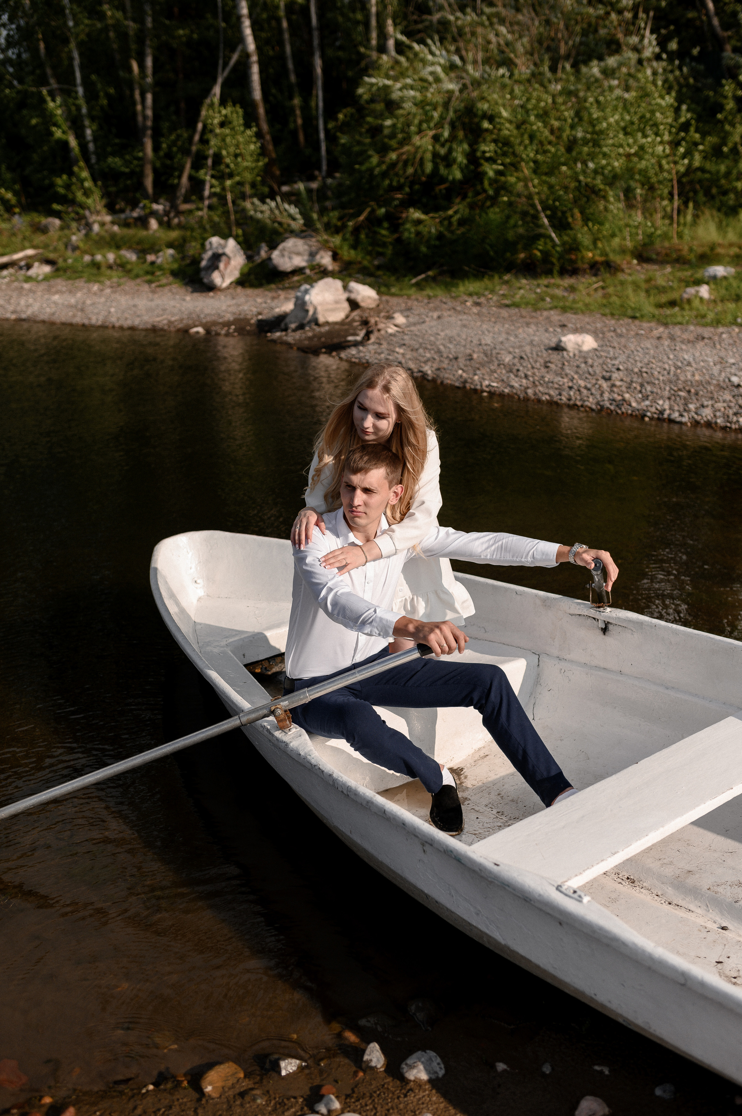 Прогулка на лодочке. Свадебный и семейный фотограф в Красноярске Виктория Тимонина