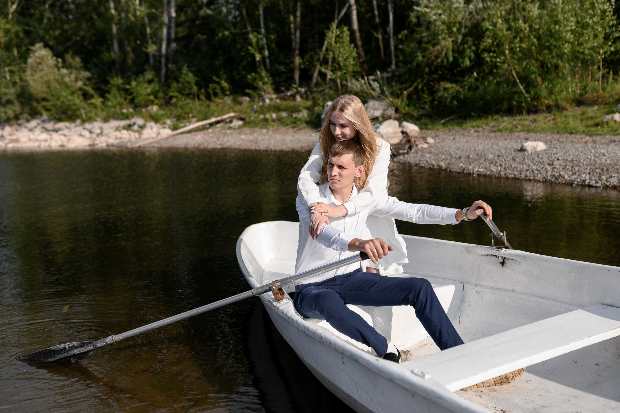 Прогулка на лодочке. Свадебный и семейный фотограф в Красноярске Виктория Тимонина