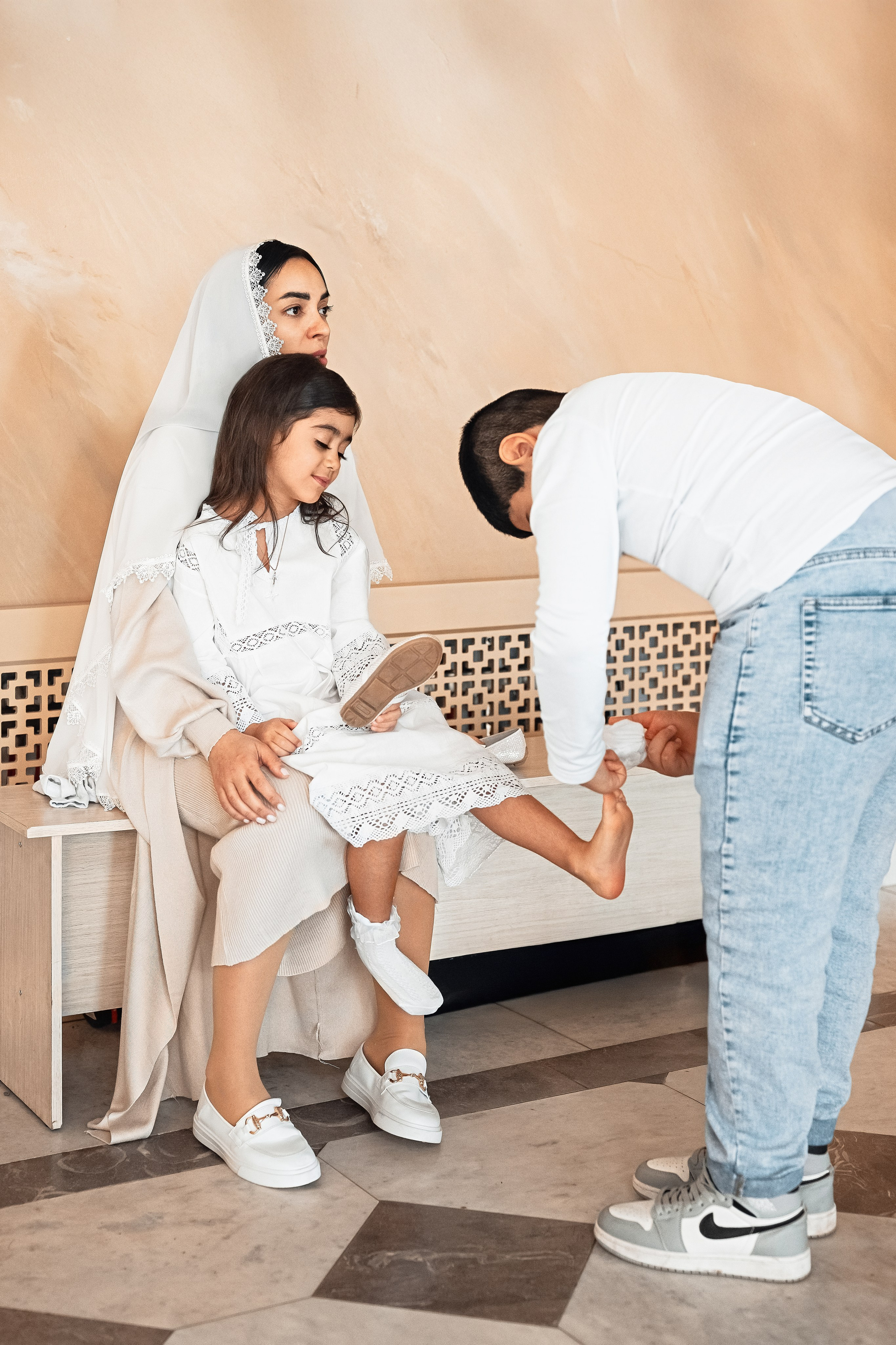 Храм Угрешского. Двойное крещение. Церковный фотограф на Таинство Крещения и Венчания в Оренбурге и Оренбургской области Екатерина Белкина