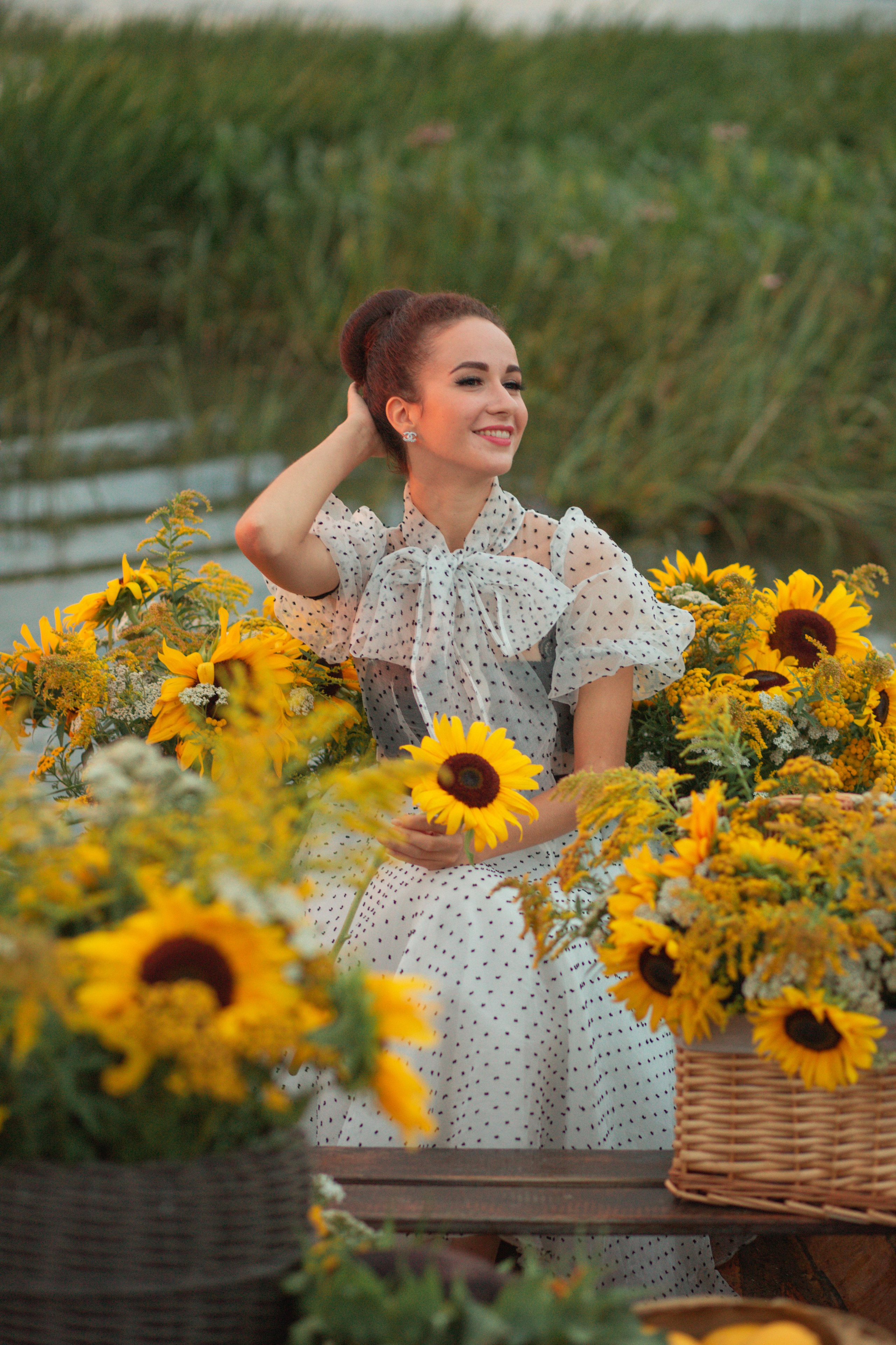 Лодка с подсолнухами. Фотограф Ольга Бобб Нижний Новгород