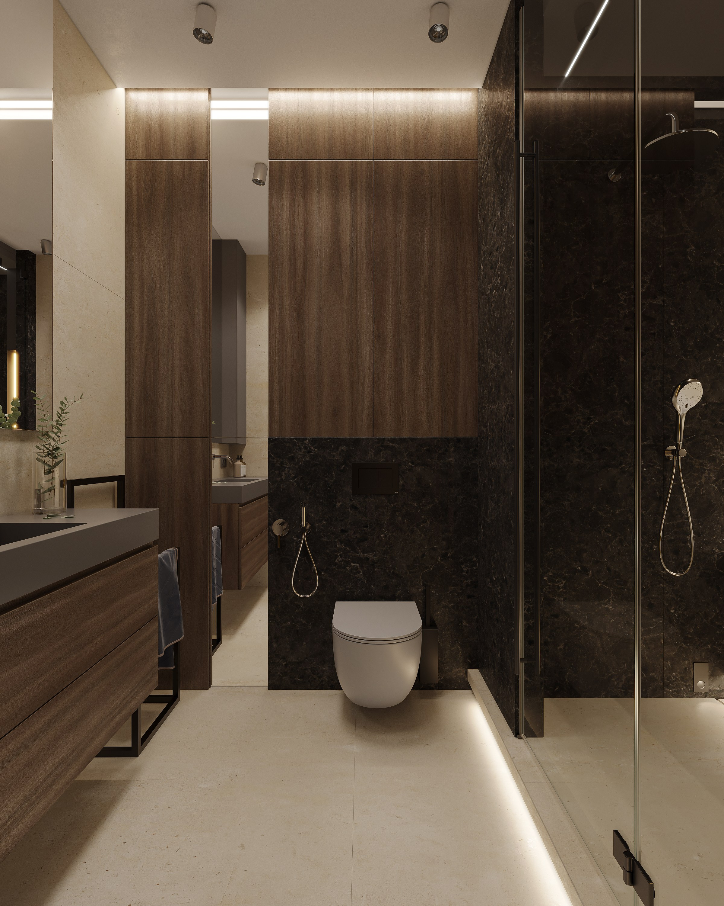 Квартира для L+D Archatelier. 3D визуализация интерьера и архитектурной среды