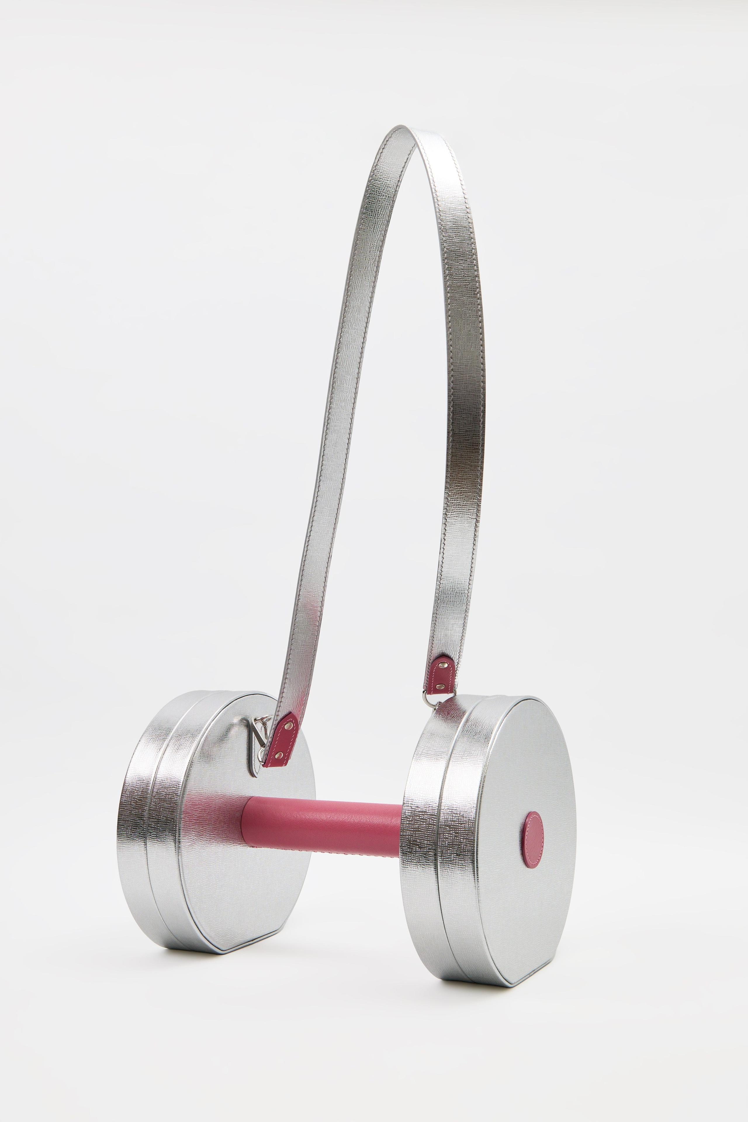 Сумка DUMBBELL BAG Silver. Частный мастер — дизайнер по созданию аксессуаров из кожи Олег Шарыгин