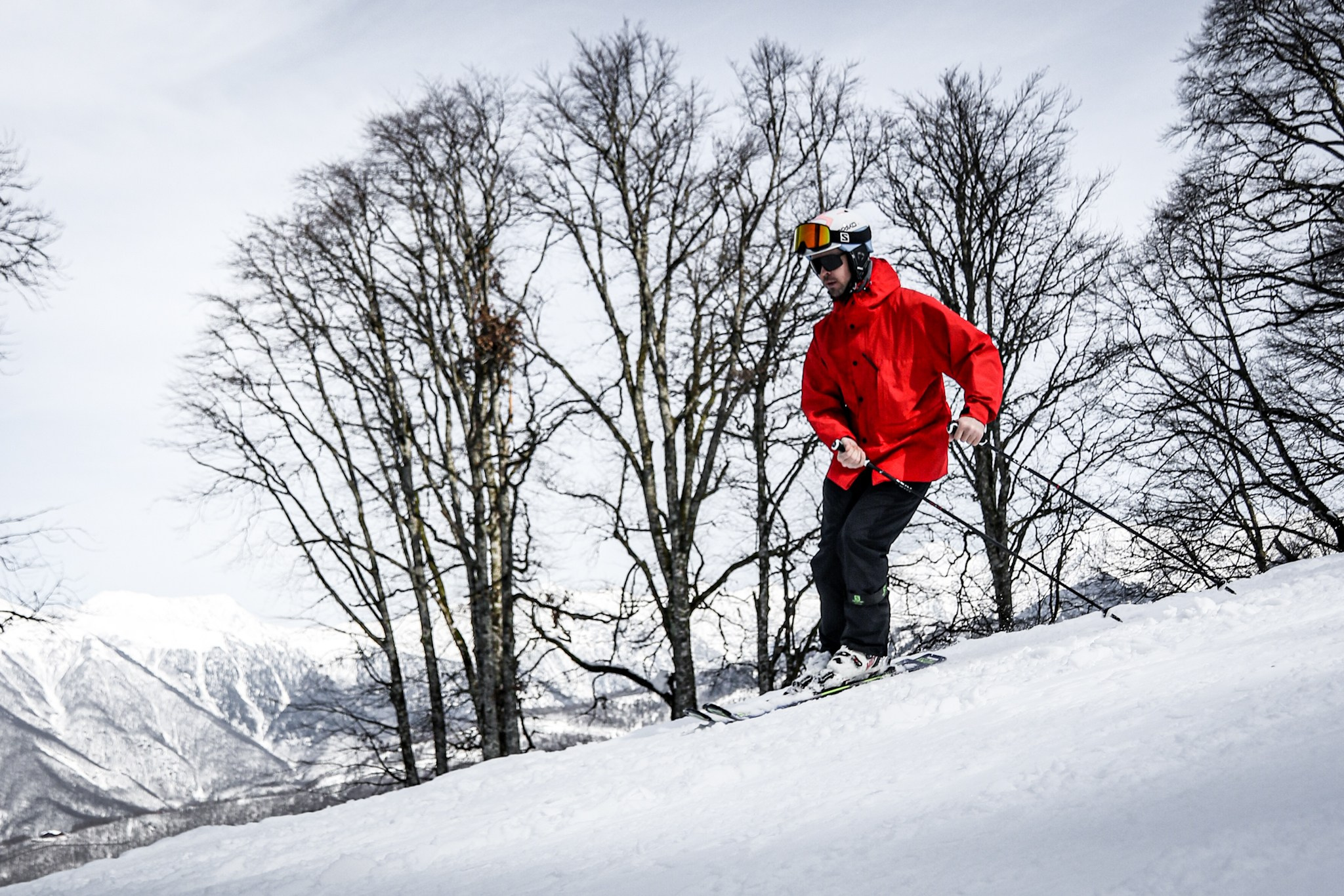 Горные лыжи и сноубординг. Спортивный фотограф в Сочи Красной поляне Сергей Канада